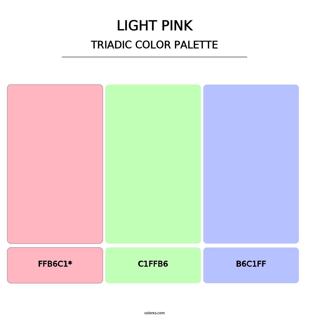 Light Pink - Triadic Color Palette