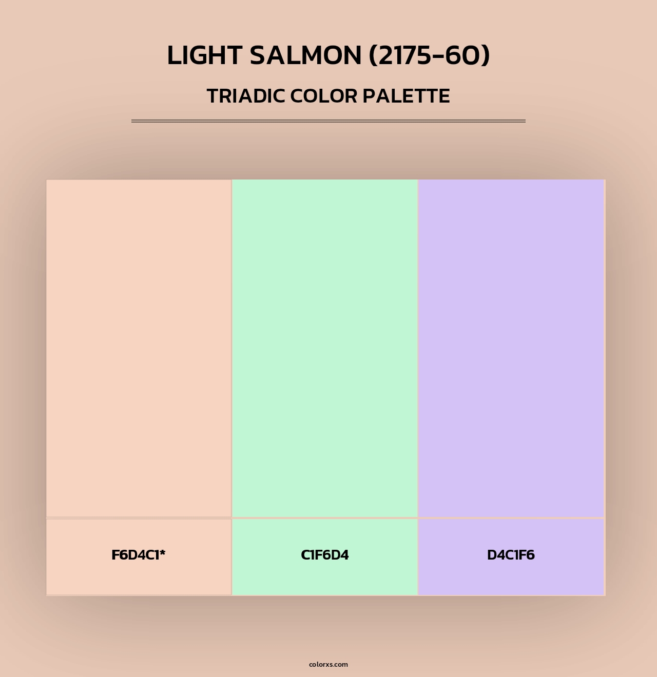 Light Salmon (2175-60) - Triadic Color Palette