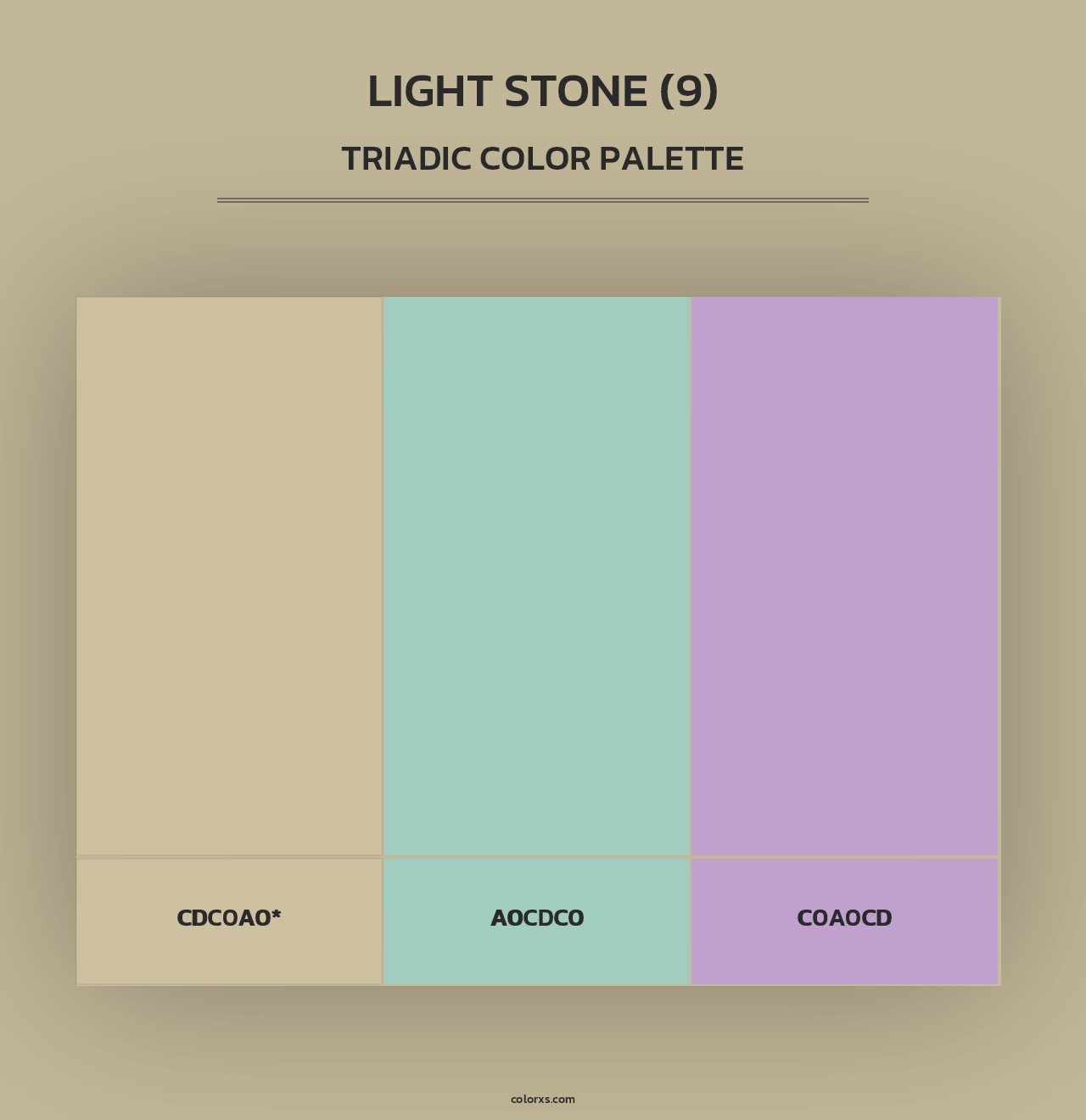 Light Stone (9) - Triadic Color Palette