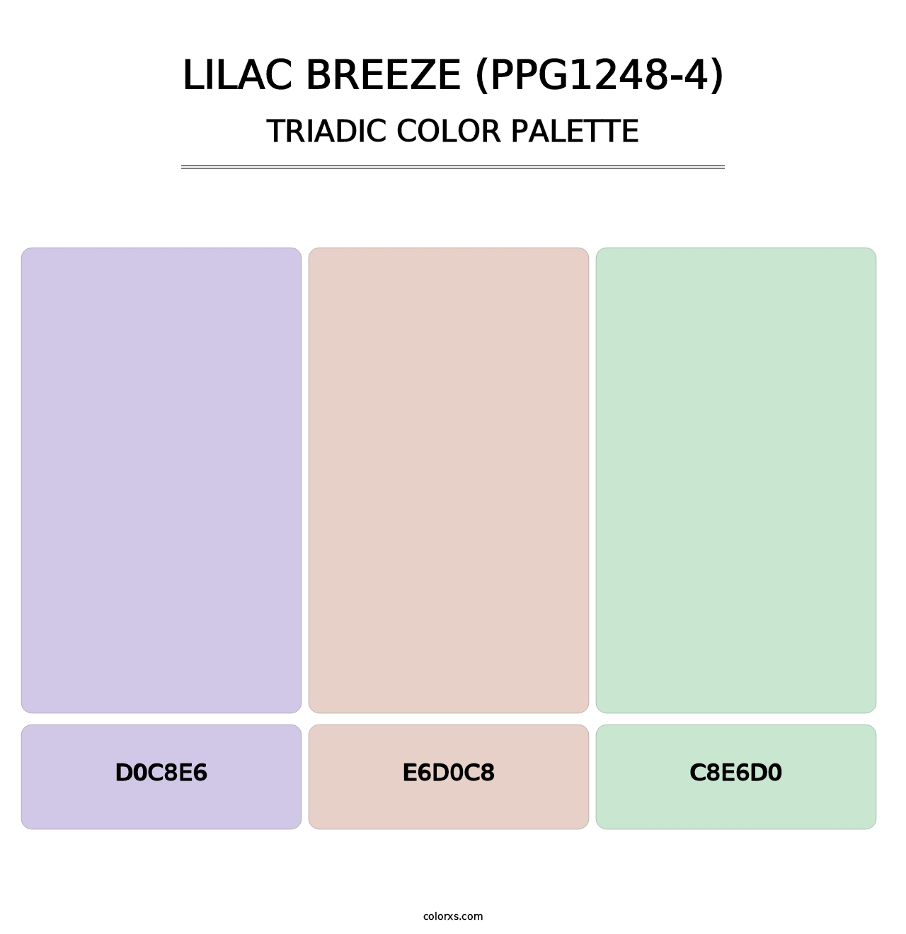 Lilac Breeze (PPG1248-4) - Triadic Color Palette