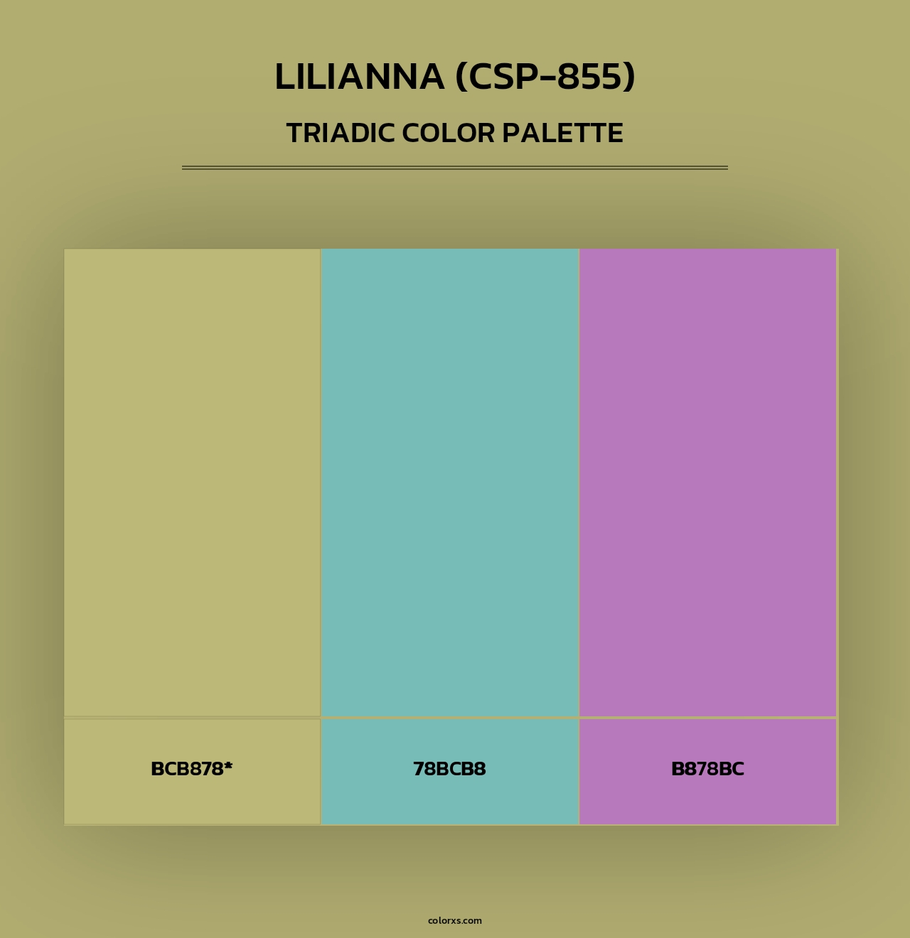 Lilianna (CSP-855) - Triadic Color Palette