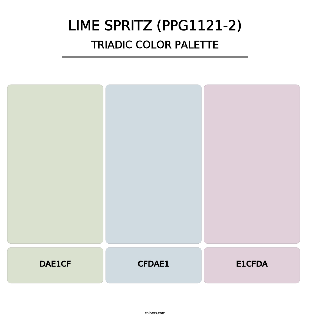 Lime Spritz (PPG1121-2) - Triadic Color Palette
