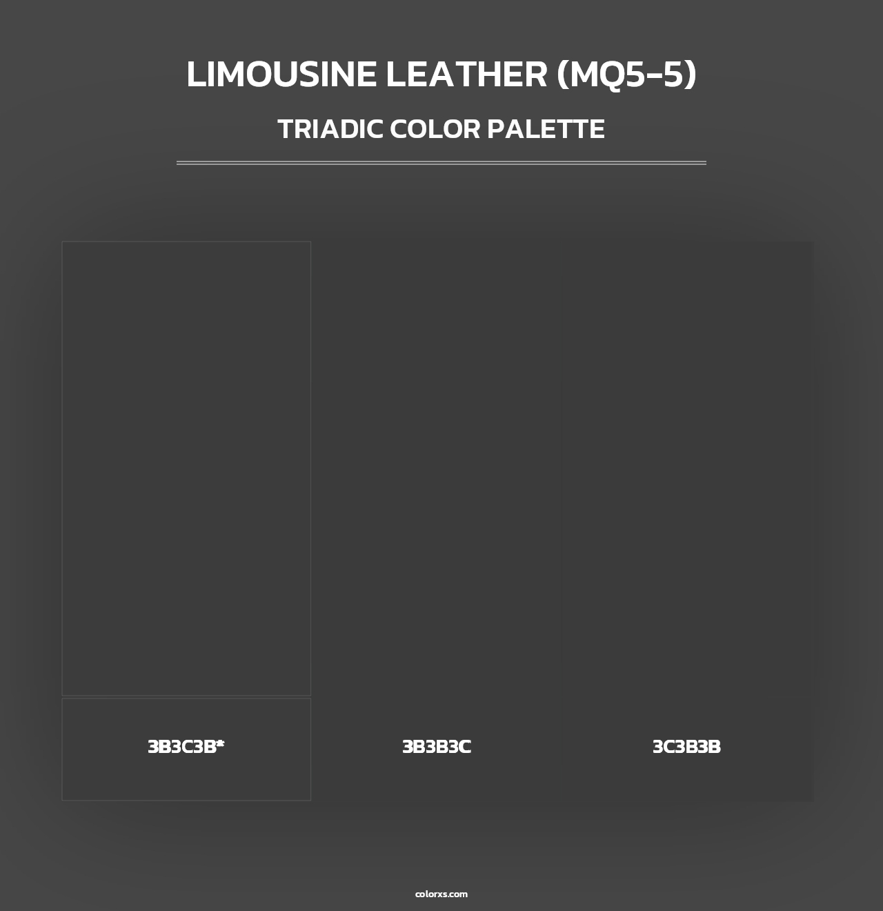 Limousine Leather (MQ5-5) - Triadic Color Palette