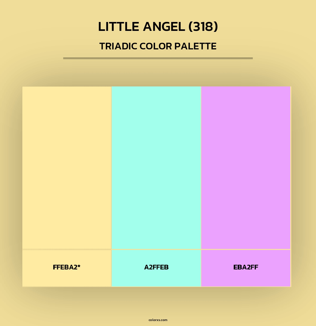Little Angel (318) - Triadic Color Palette