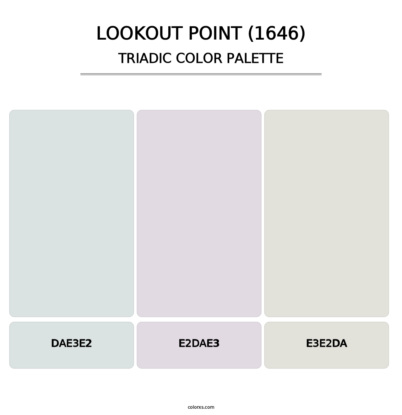 Lookout Point (1646) - Triadic Color Palette