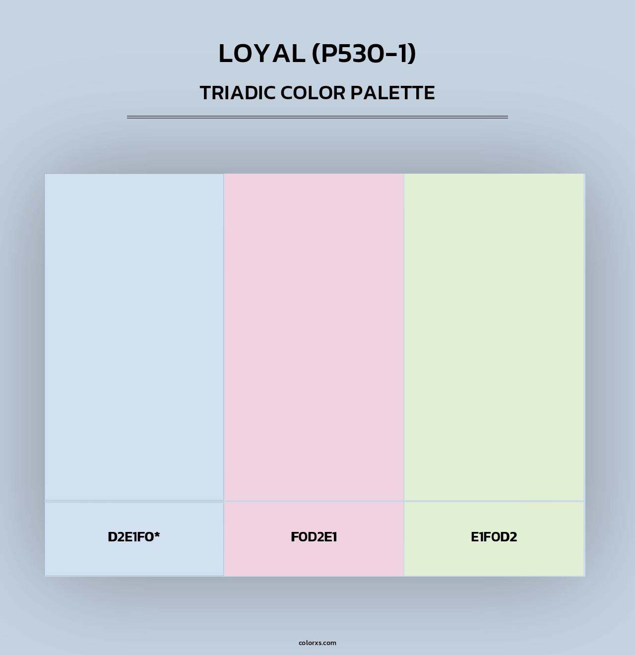 Loyal (P530-1) - Triadic Color Palette