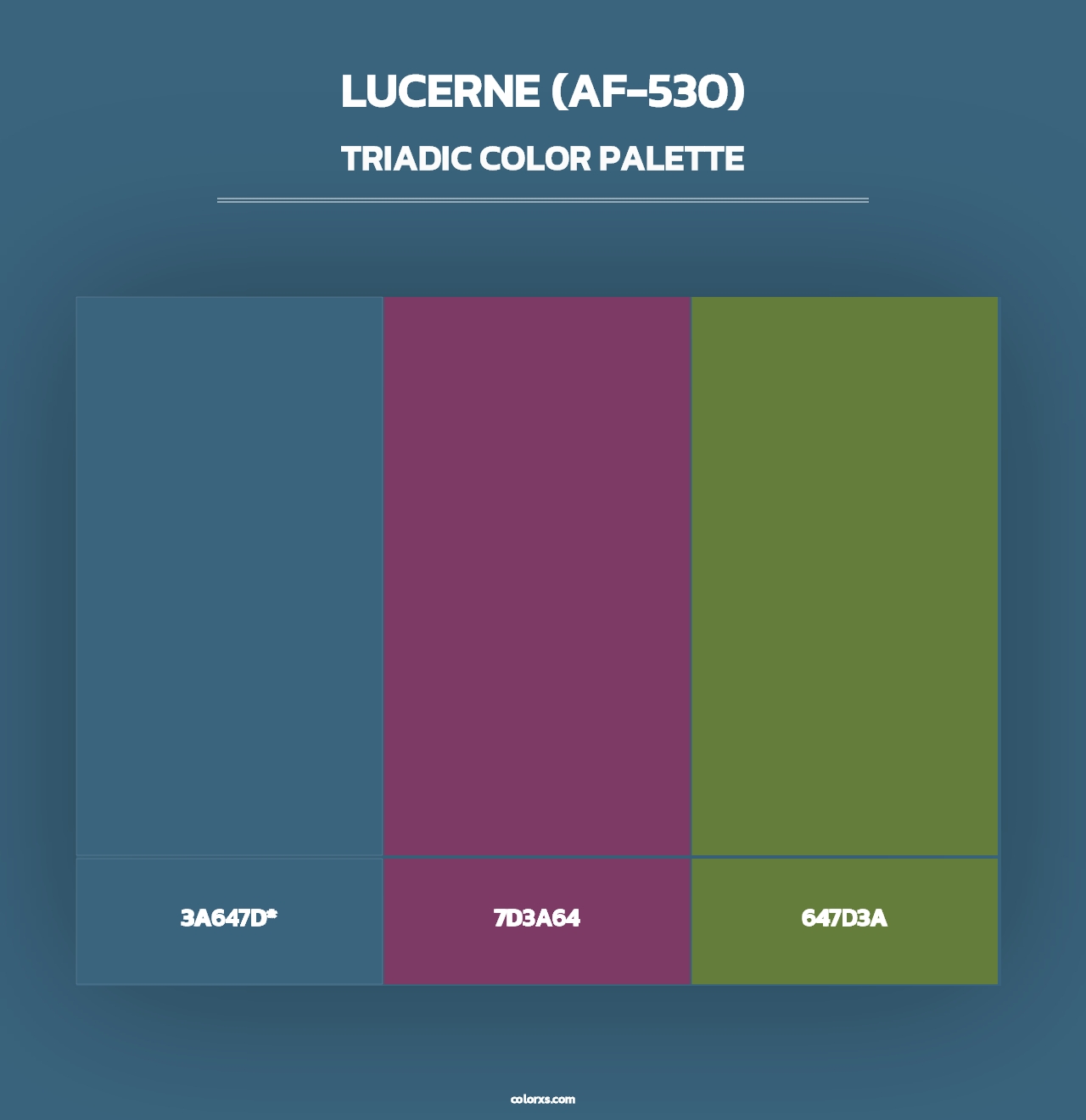 Lucerne (AF-530) - Triadic Color Palette