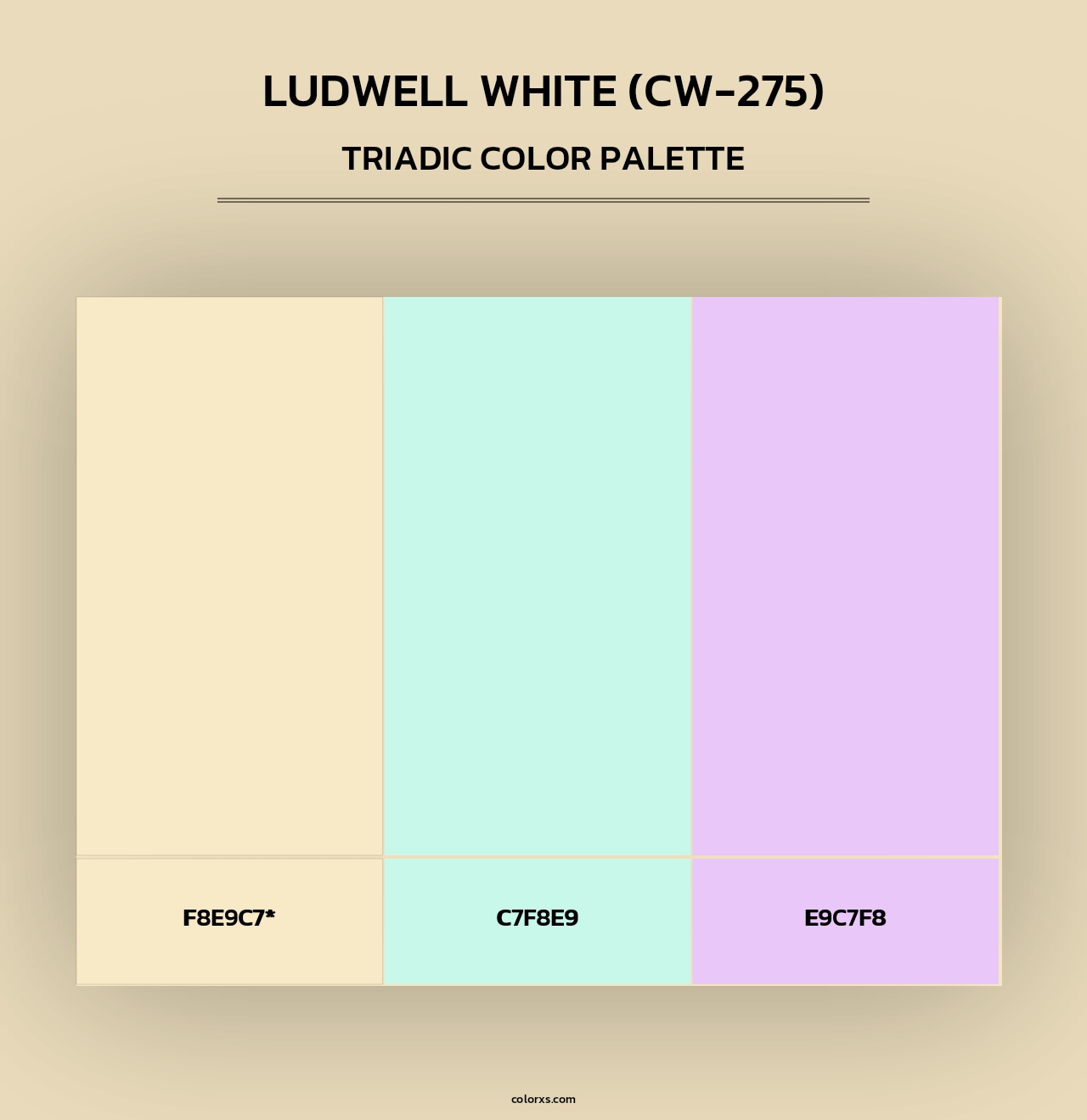 Ludwell White (CW-275) - Triadic Color Palette