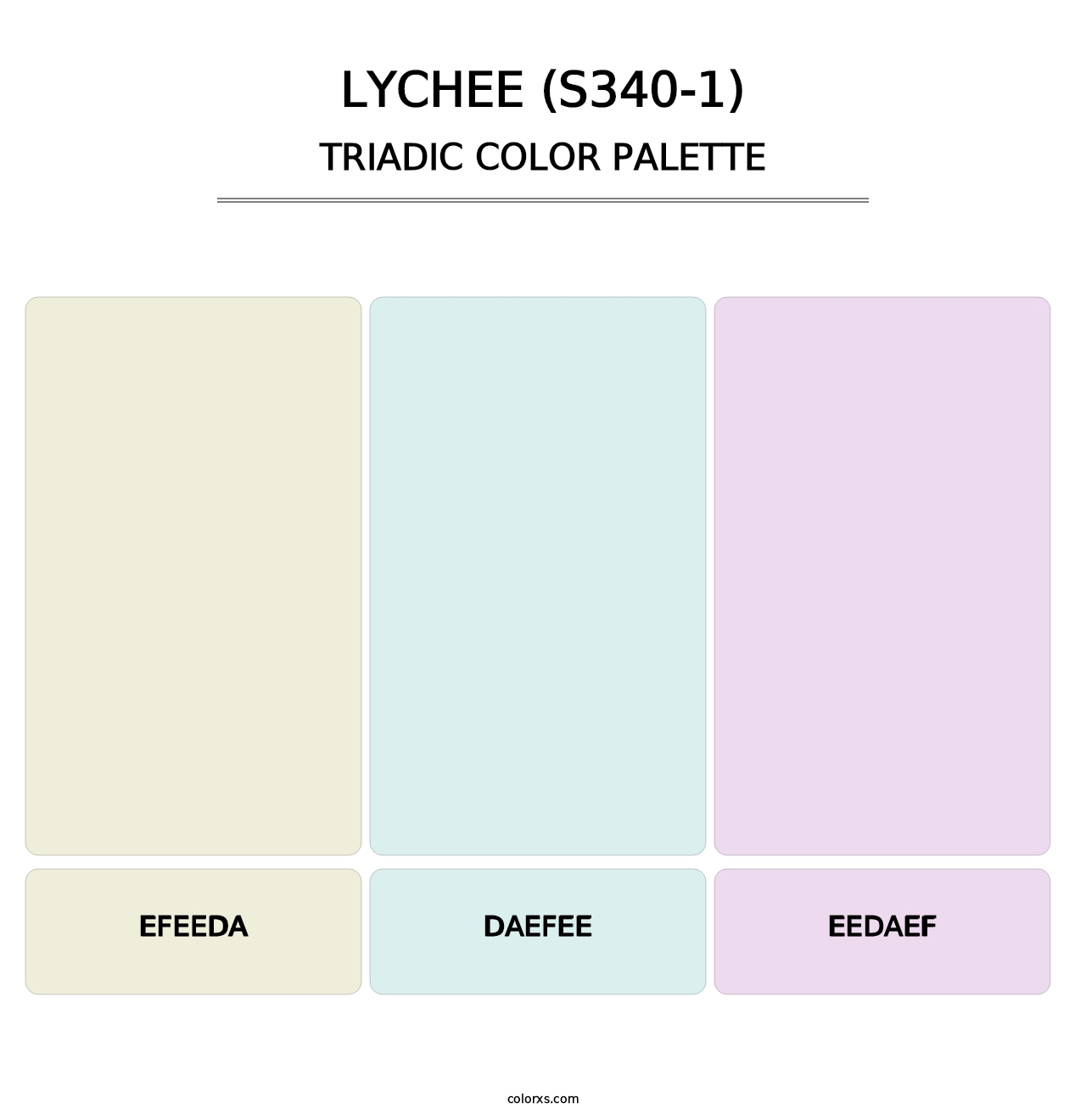 Lychee (S340-1) - Triadic Color Palette