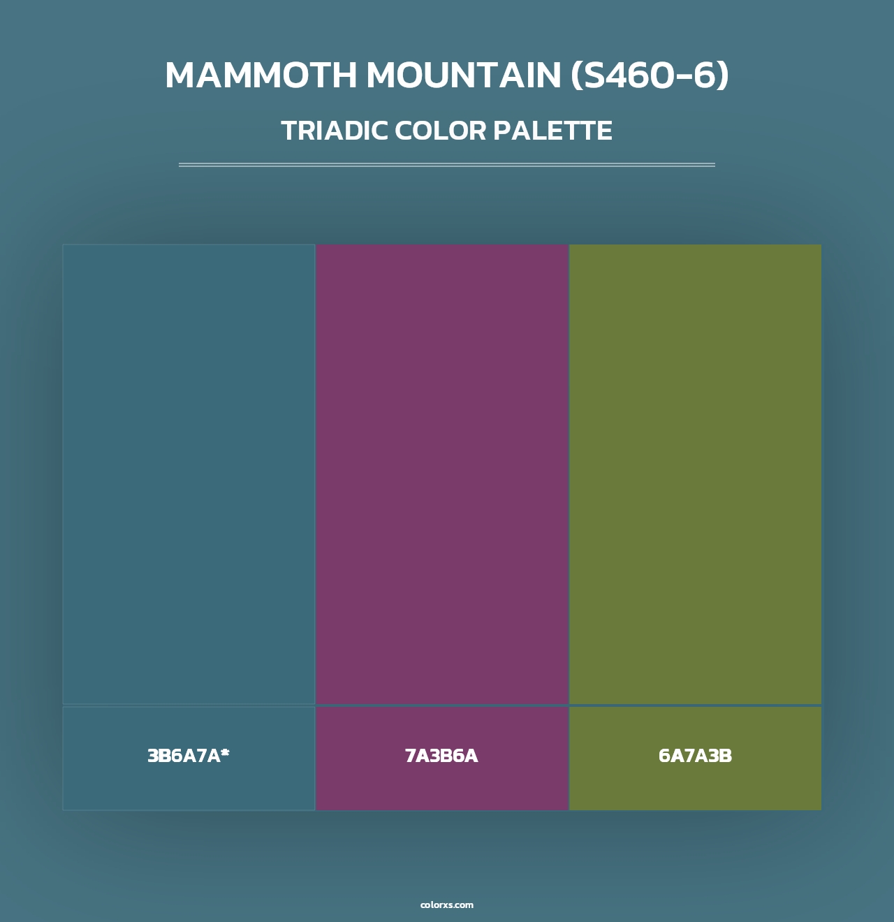 Mammoth Mountain (S460-6) - Triadic Color Palette