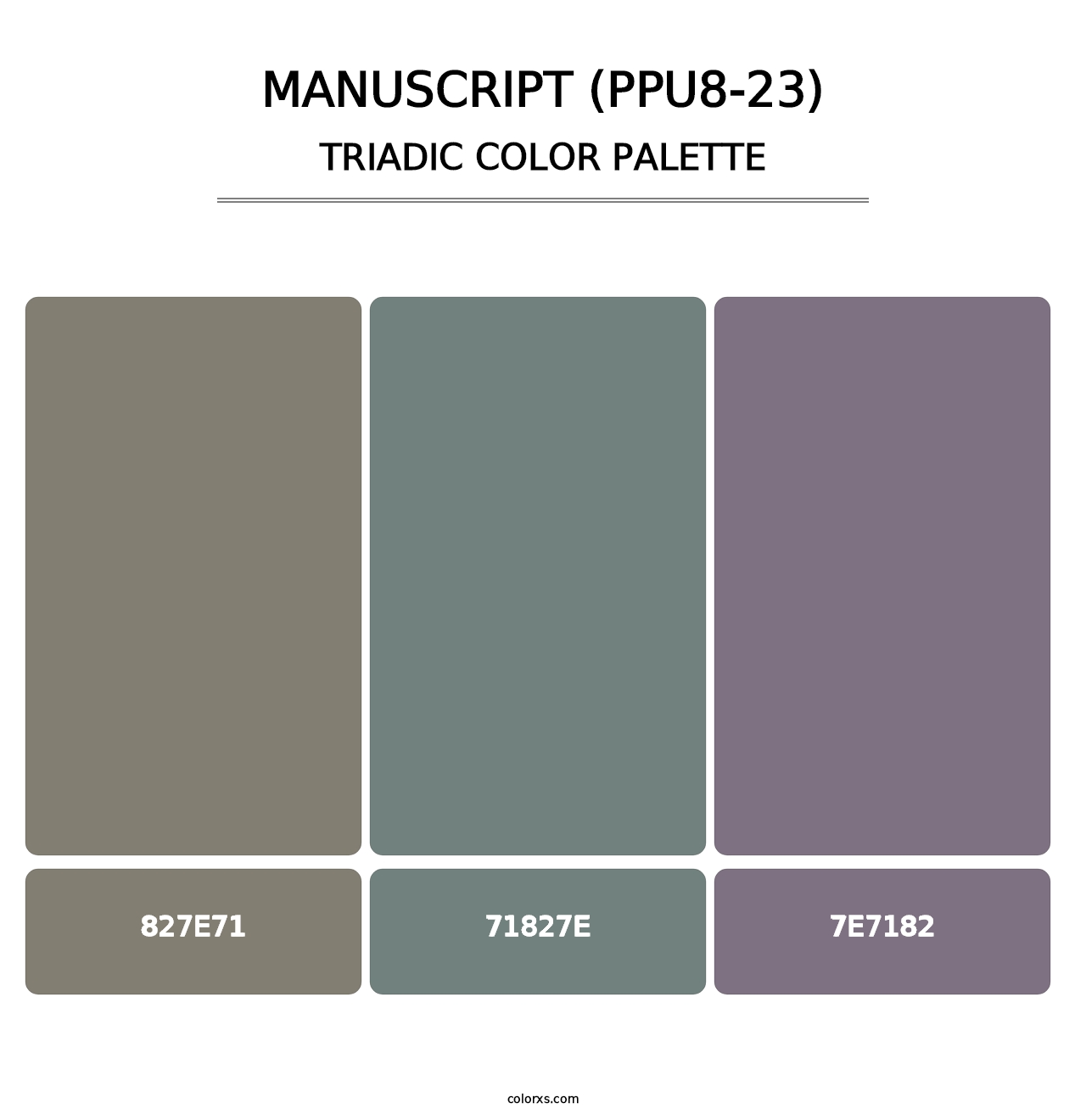 Manuscript (PPU8-23) - Triadic Color Palette