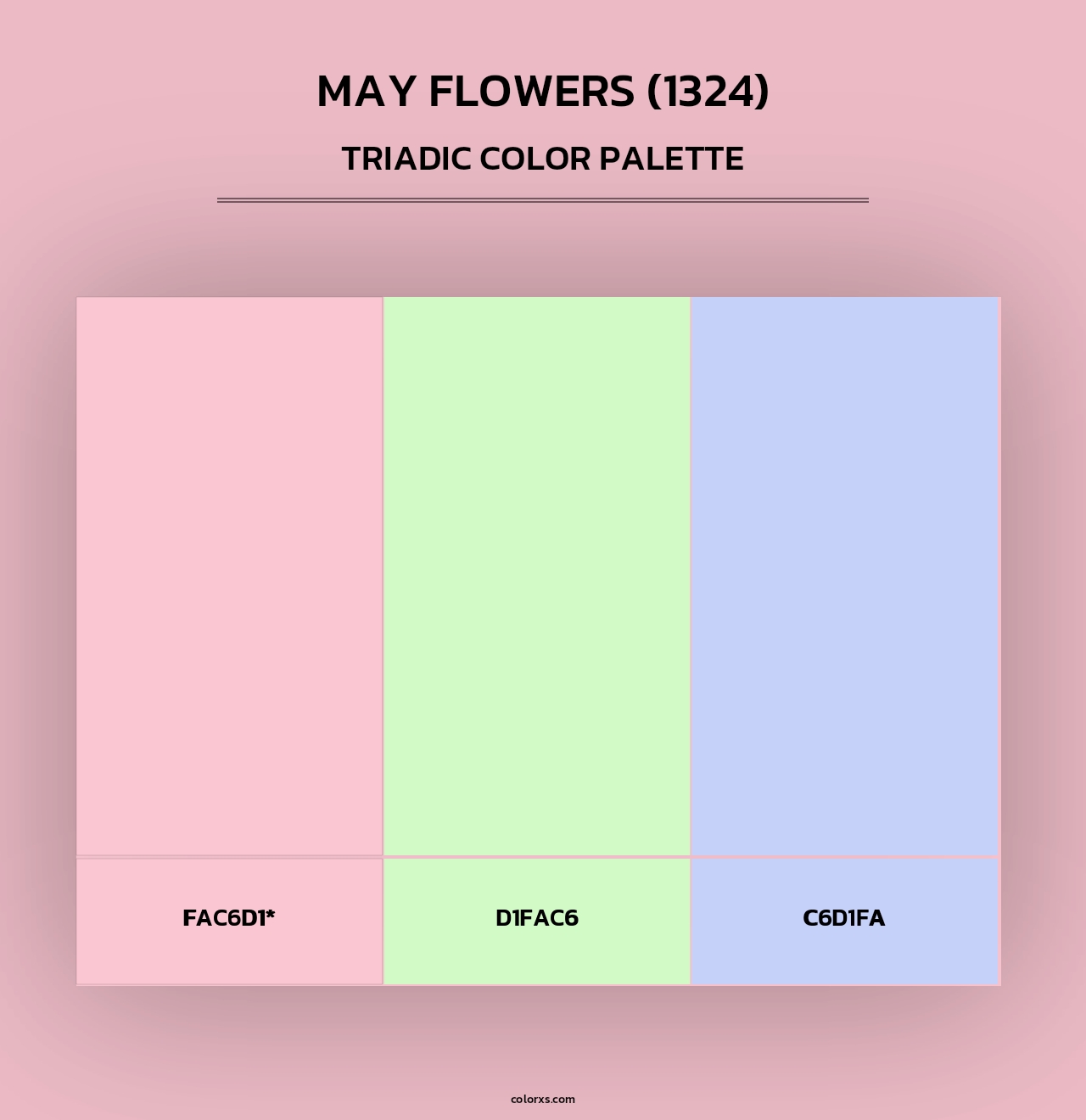 May Flowers (1324) - Triadic Color Palette