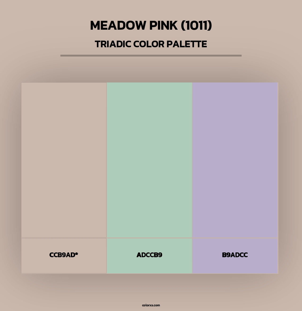 Meadow Pink (1011) - Triadic Color Palette