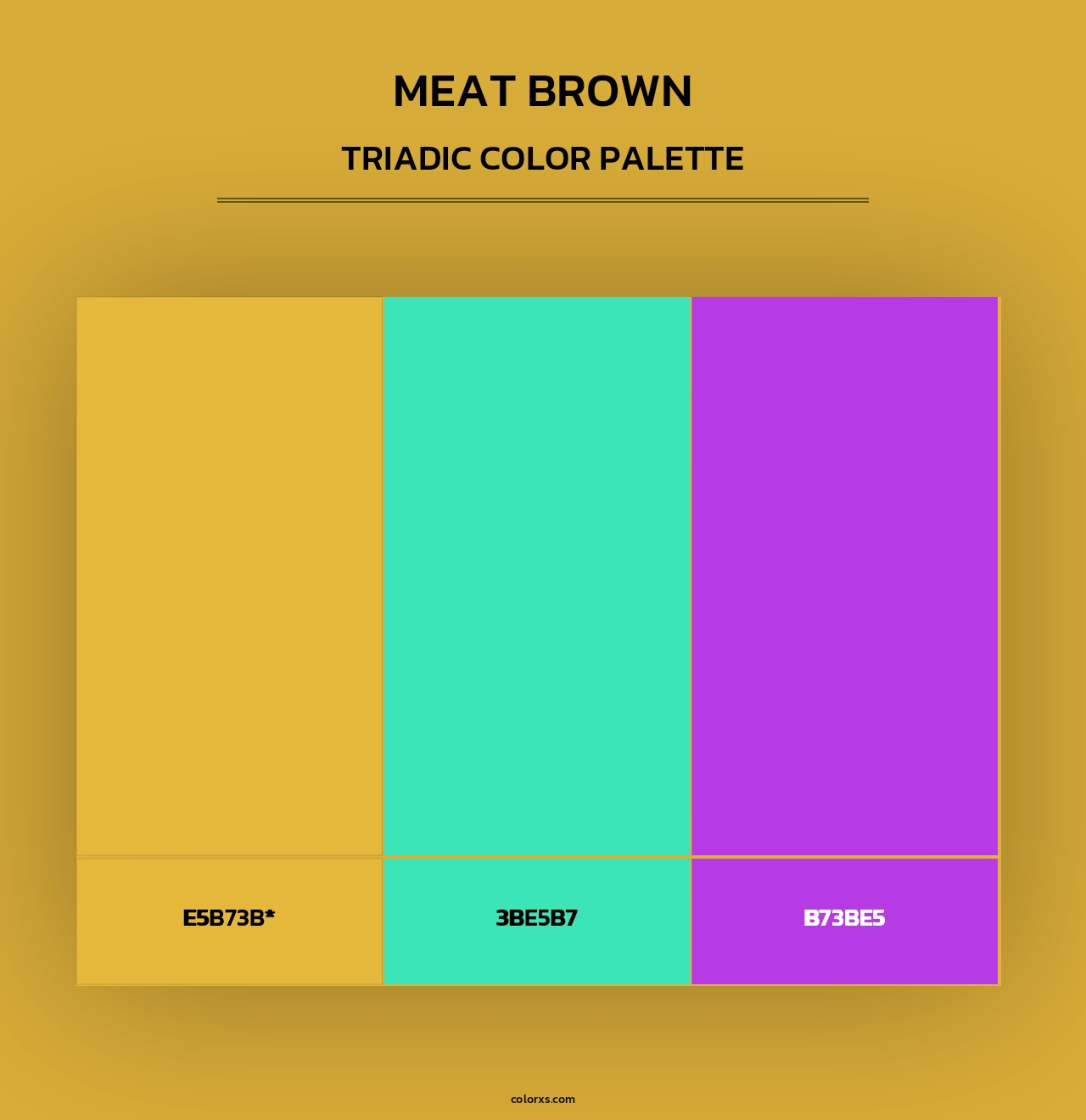 Meat brown - Triadic Color Palette