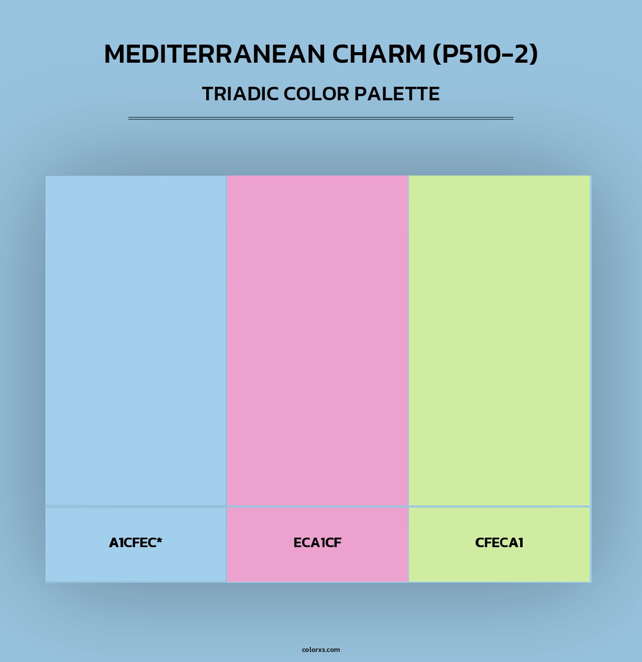 Mediterranean Charm (P510-2) - Triadic Color Palette