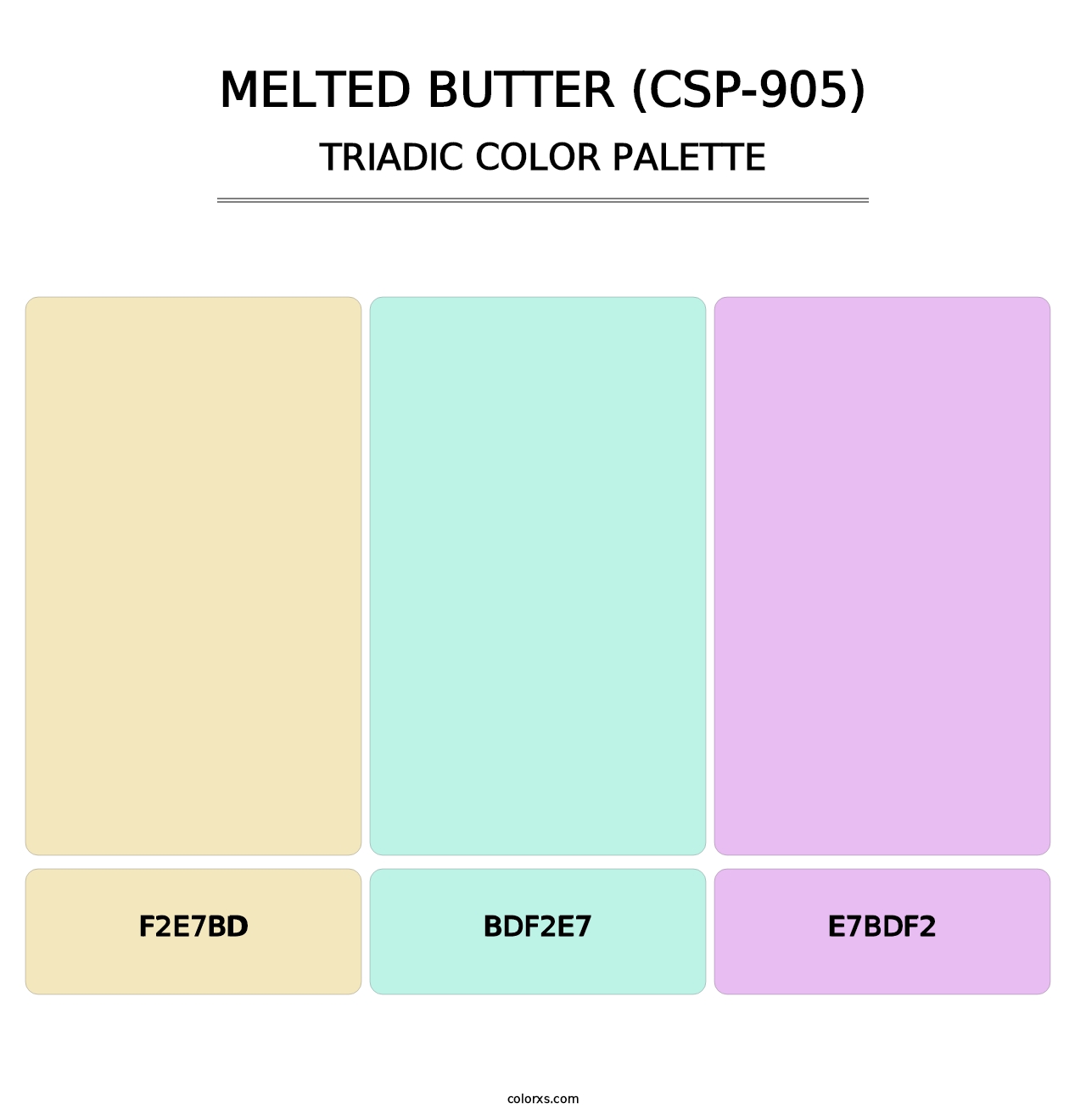 Melted Butter (CSP-905) - Triadic Color Palette