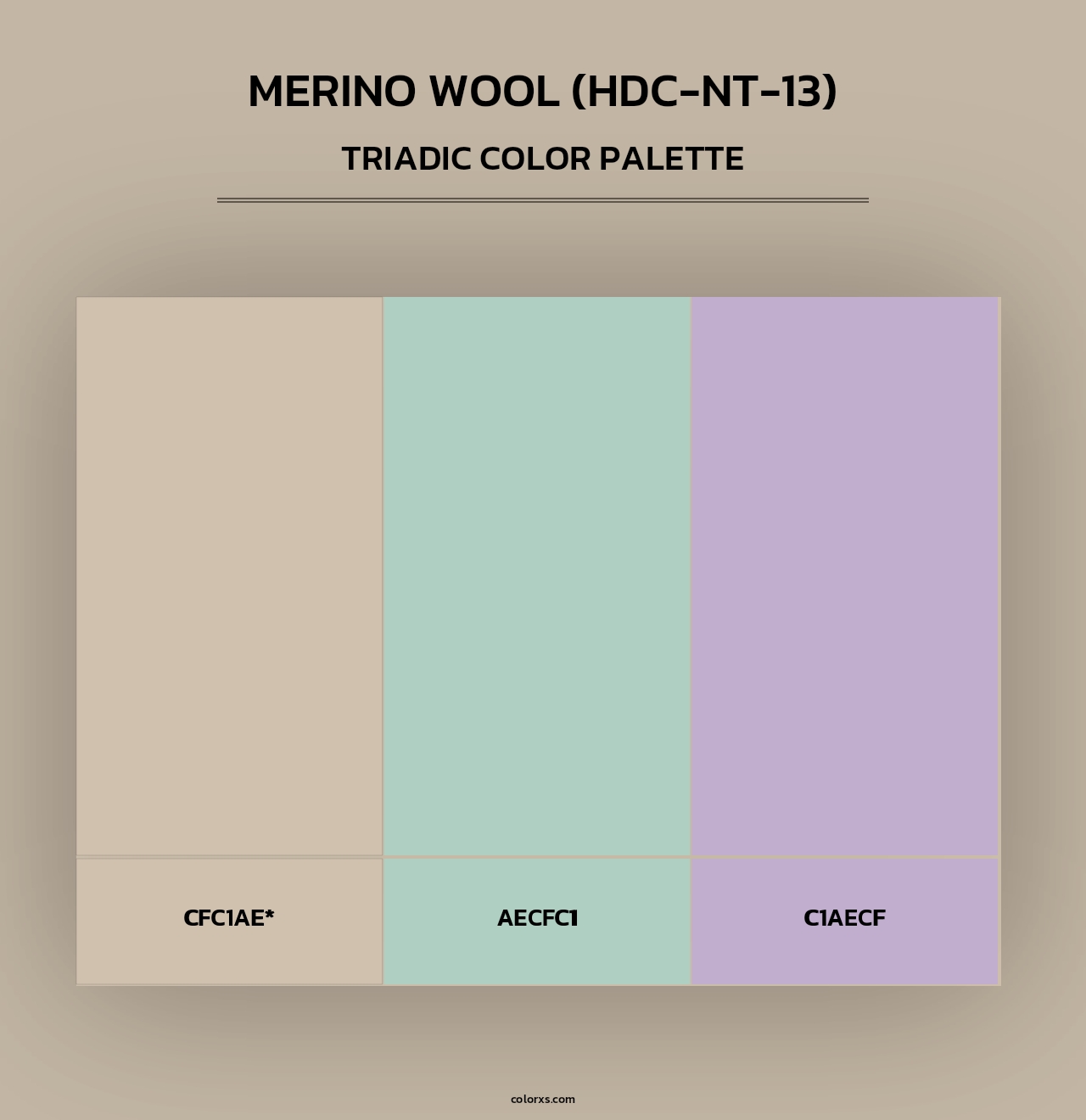 Merino Wool (HDC-NT-13) - Triadic Color Palette