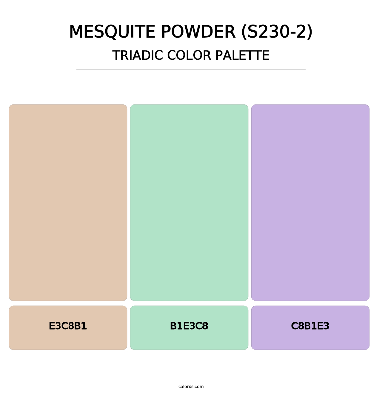 Mesquite Powder (S230-2) - Triadic Color Palette