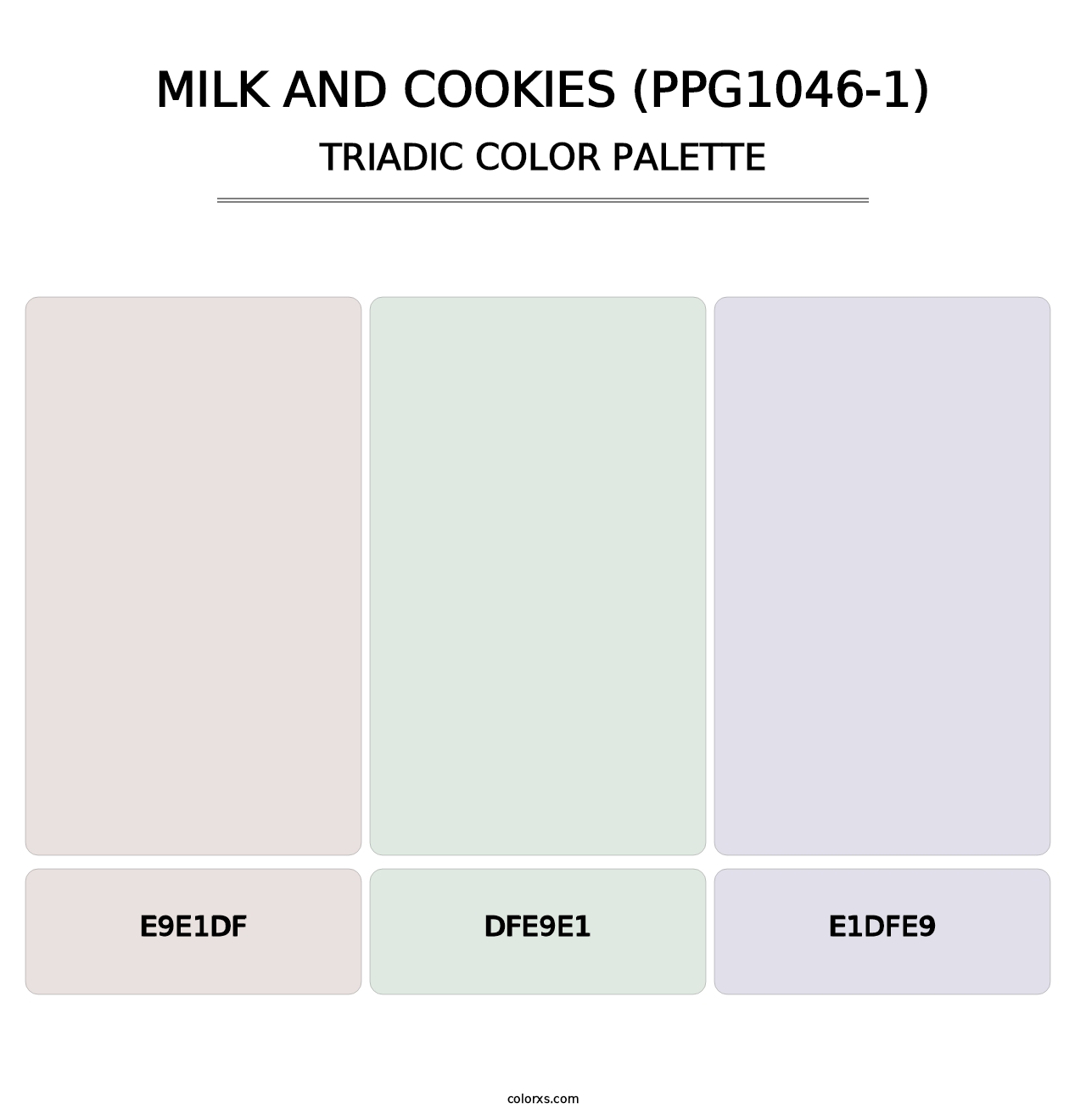Milk And Cookies (PPG1046-1) - Triadic Color Palette