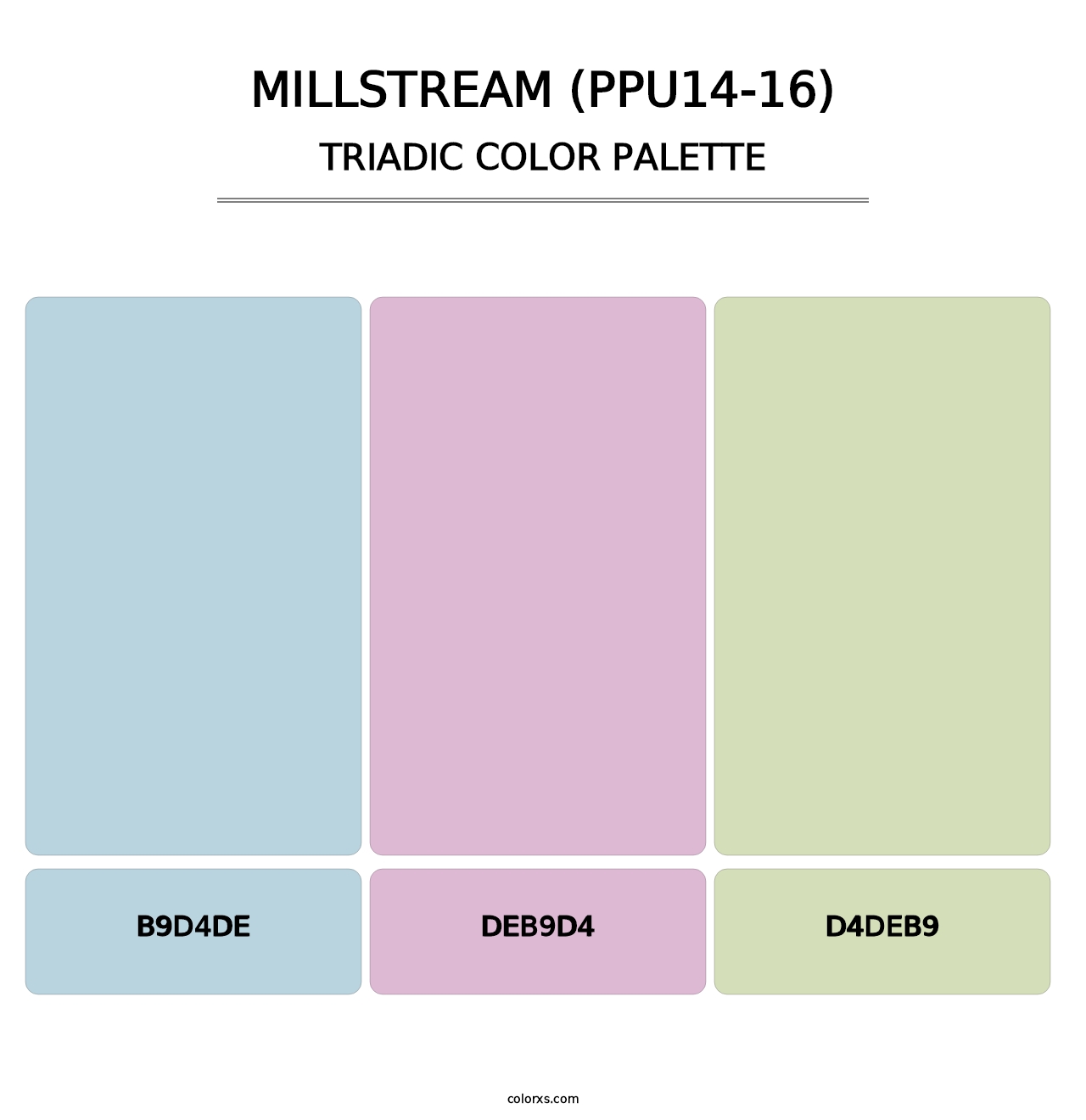 Millstream (PPU14-16) - Triadic Color Palette