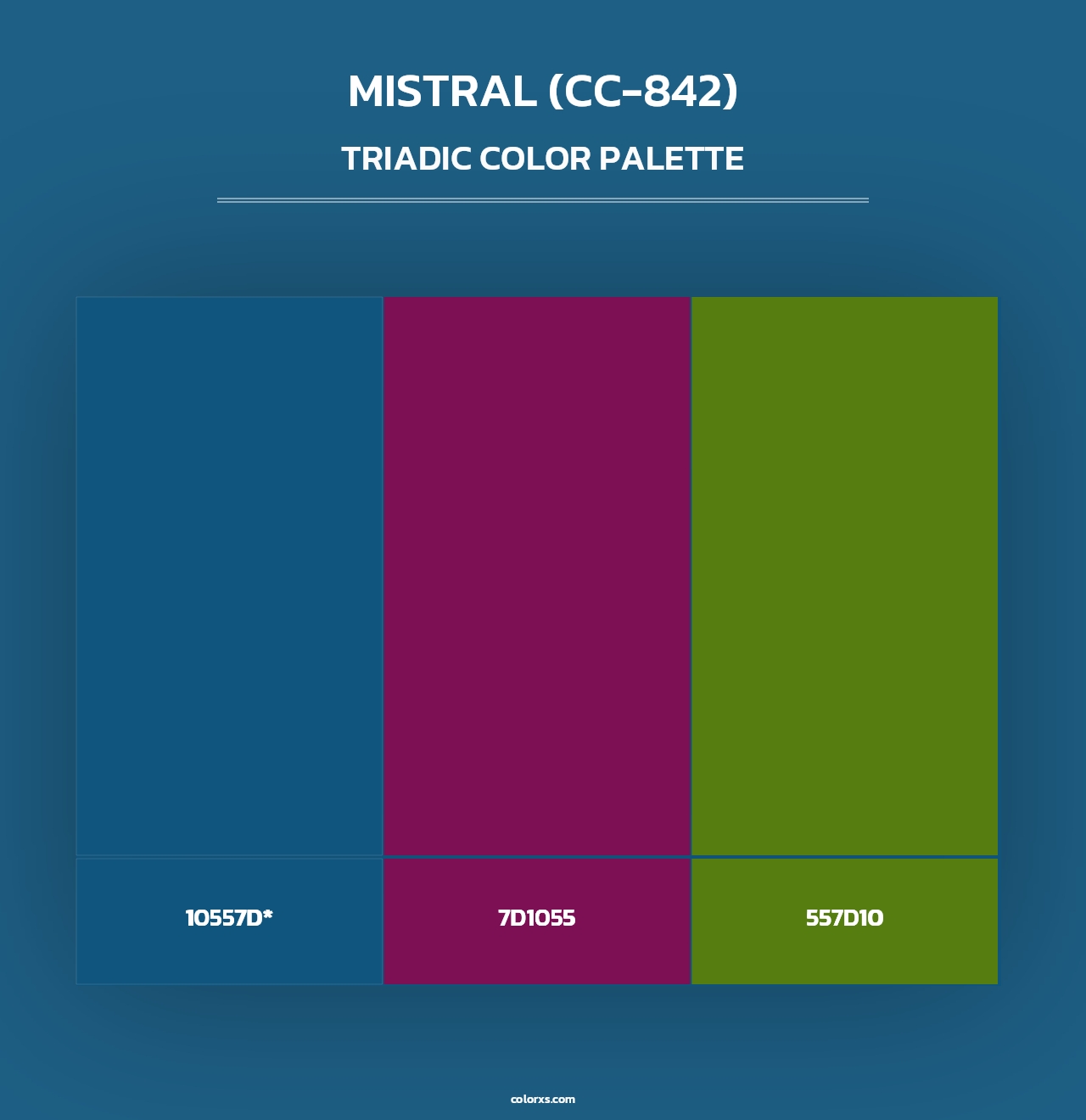 Mistral (CC-842) - Triadic Color Palette