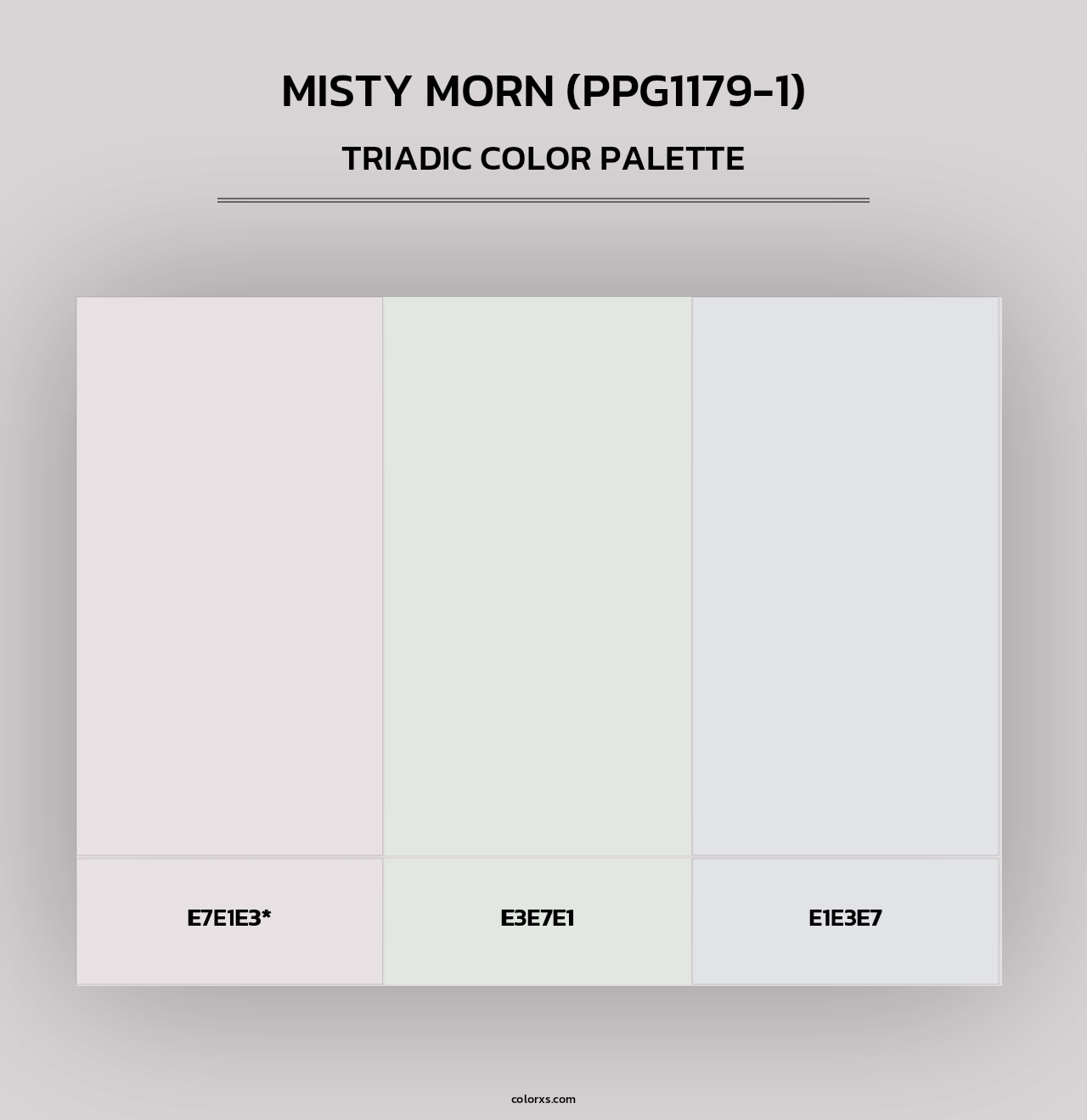 Misty Morn (PPG1179-1) - Triadic Color Palette