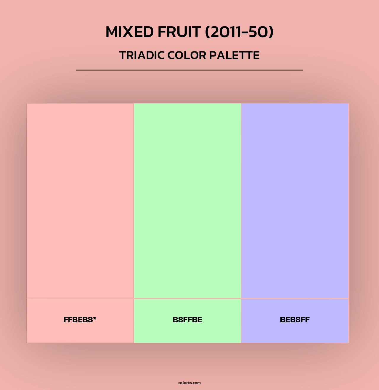 Mixed Fruit (2011-50) - Triadic Color Palette