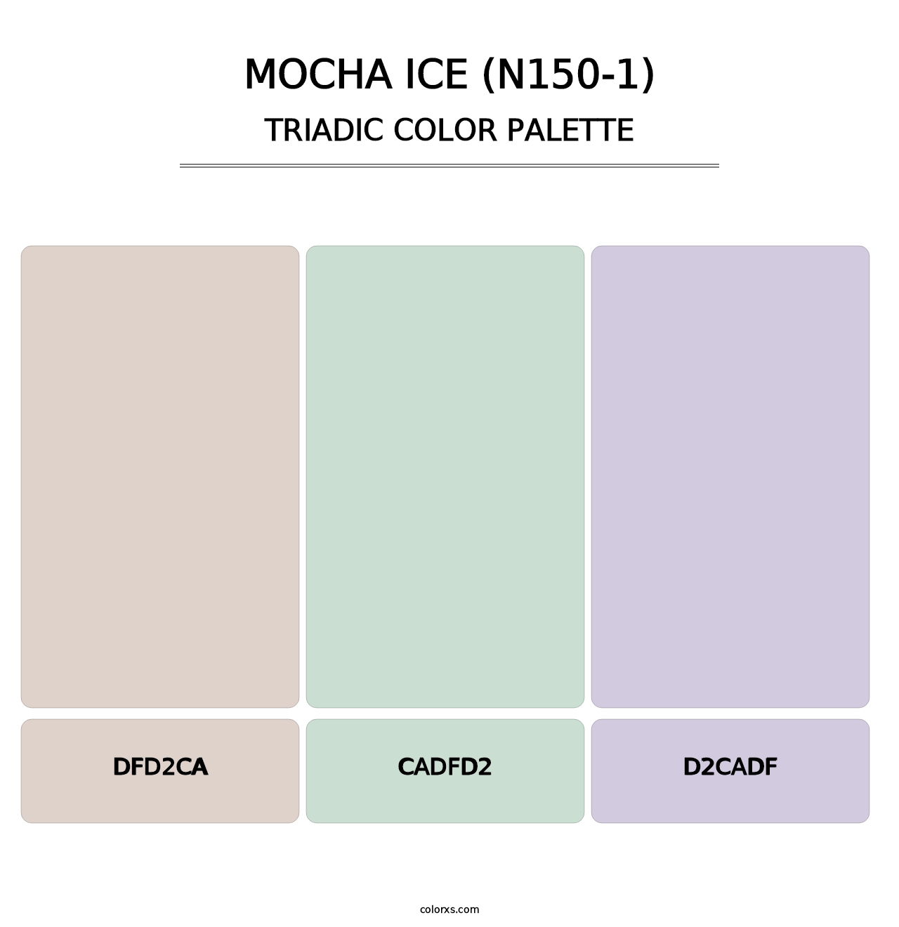 Mocha Ice (N150-1) - Triadic Color Palette