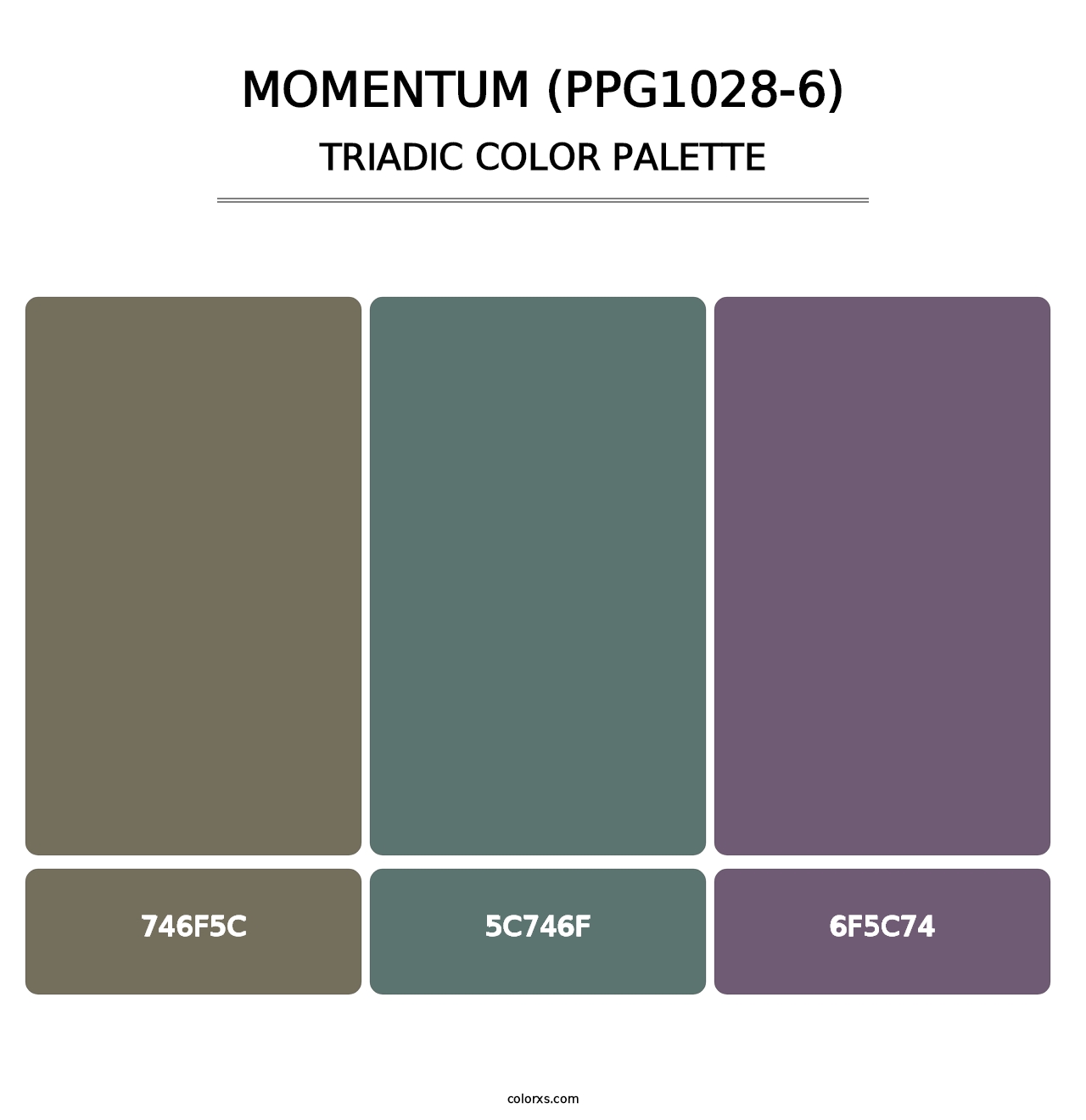 Momentum (PPG1028-6) - Triadic Color Palette