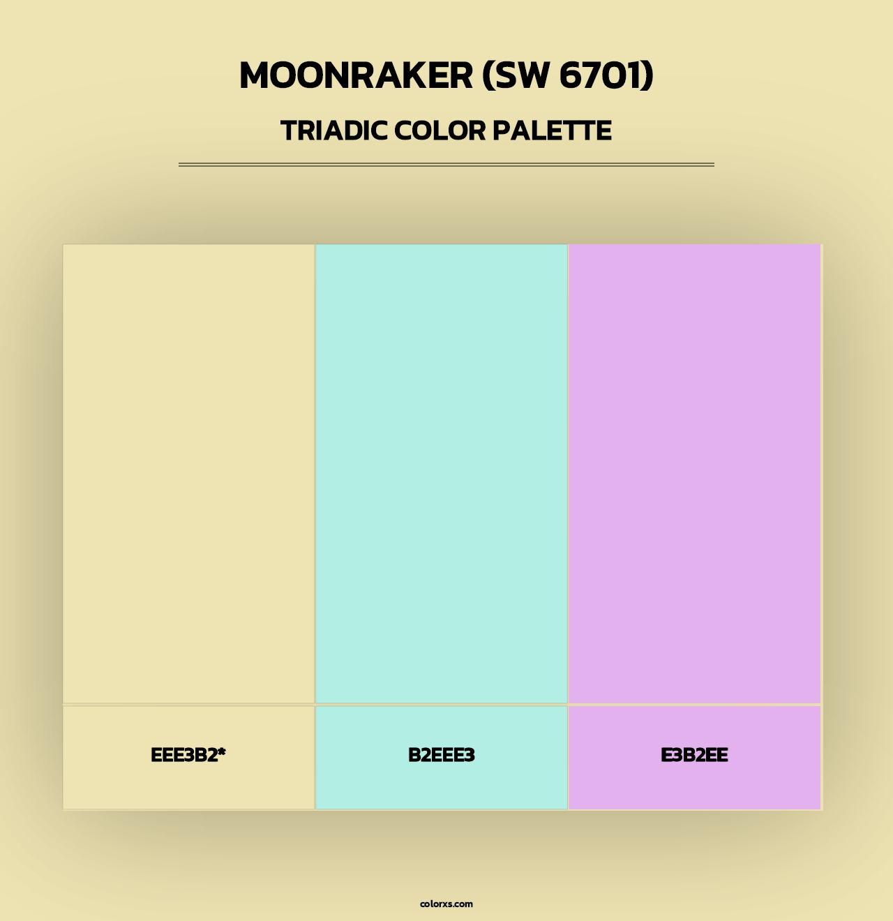Moonraker (SW 6701) - Triadic Color Palette
