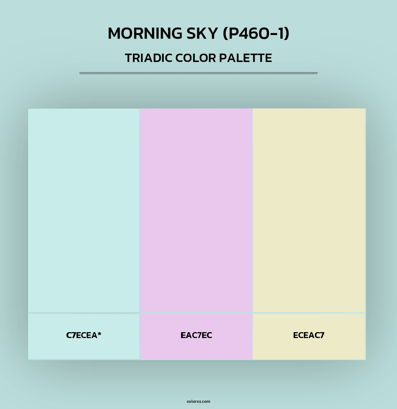 Morning Sky (P460-1) - Triadic Color Palette
