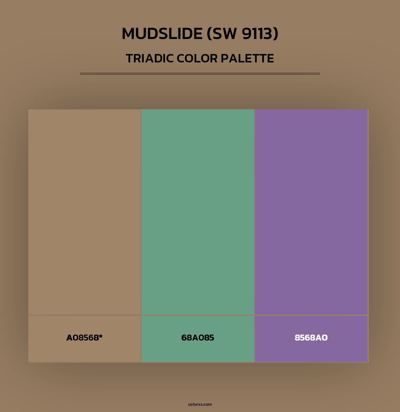 Mudslide (SW 9113) - Triadic Color Palette