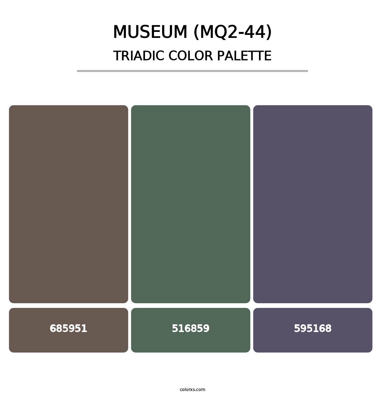 Museum (MQ2-44) - Triadic Color Palette