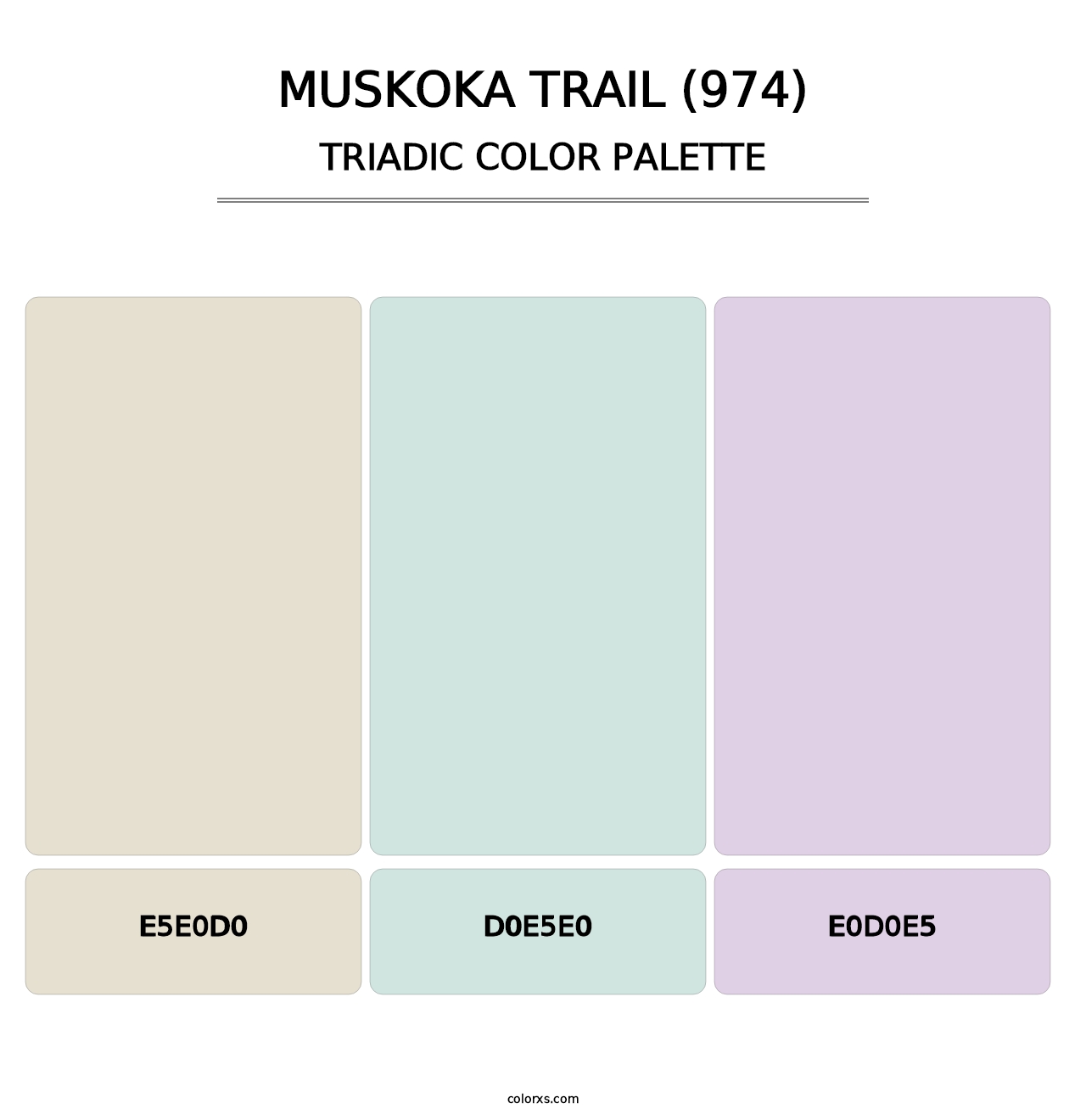 Muskoka Trail (974) - Triadic Color Palette