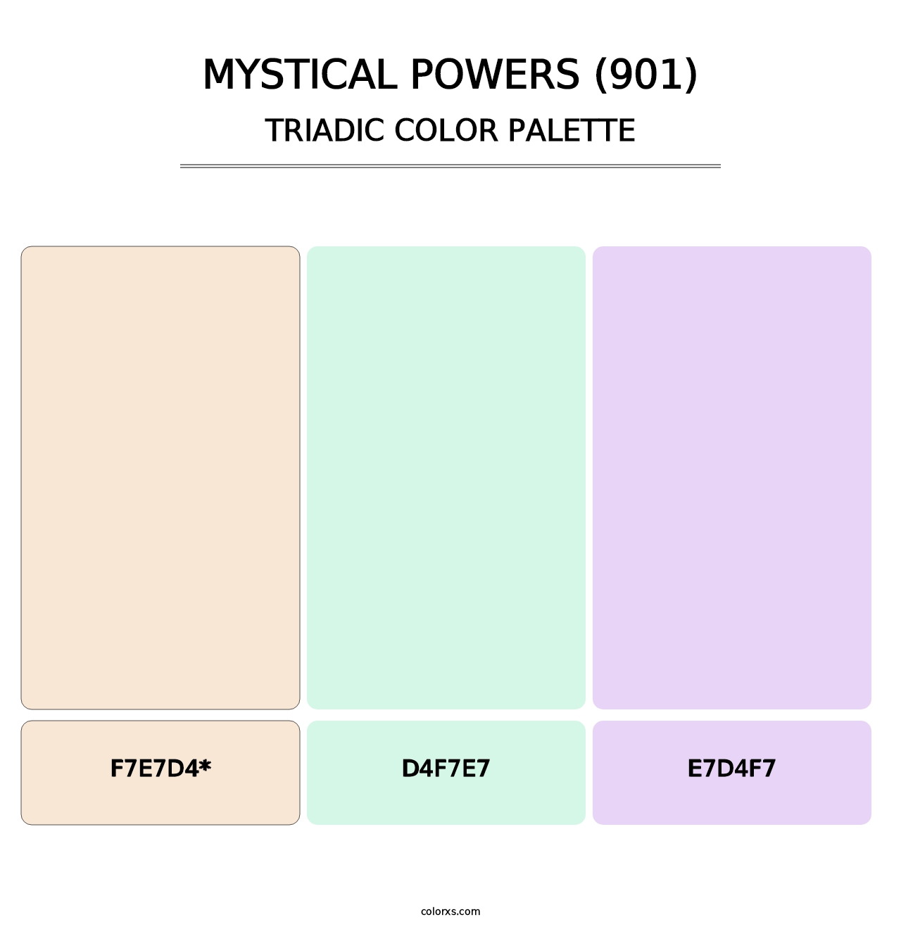 Mystical Powers (901) - Triadic Color Palette