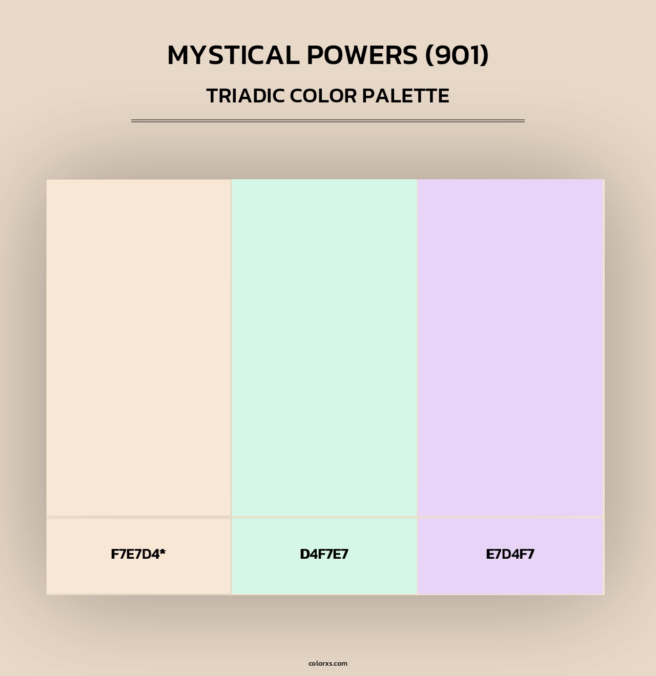 Mystical Powers (901) - Triadic Color Palette
