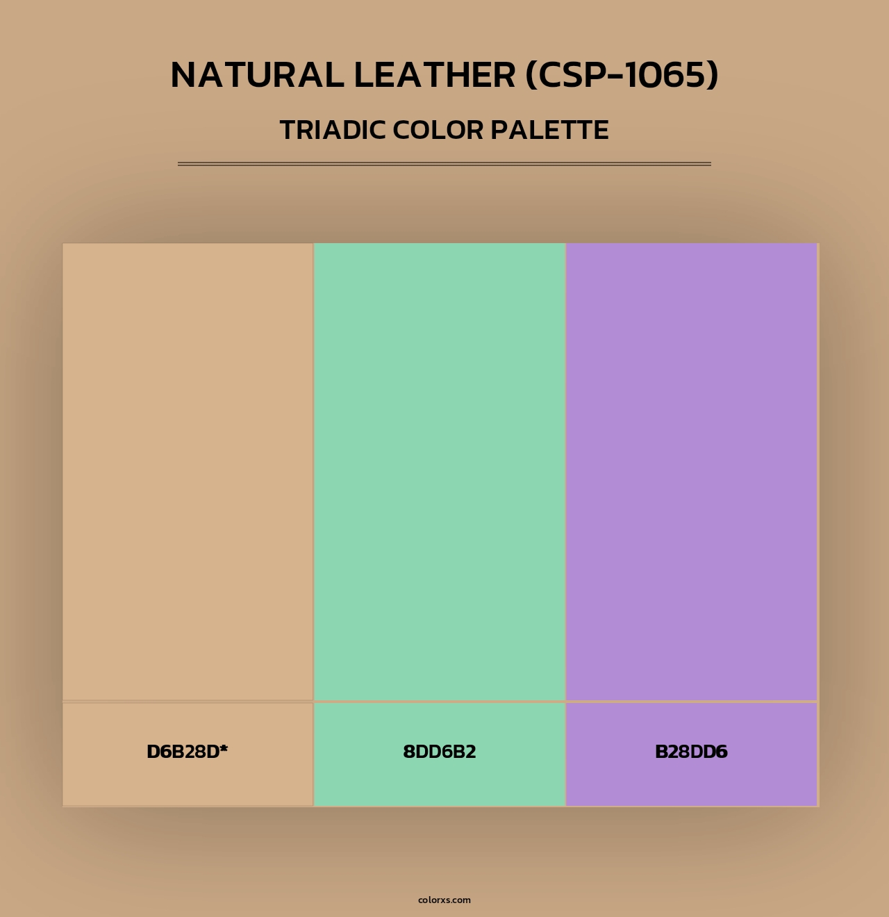 Natural Leather (CSP-1065) - Triadic Color Palette