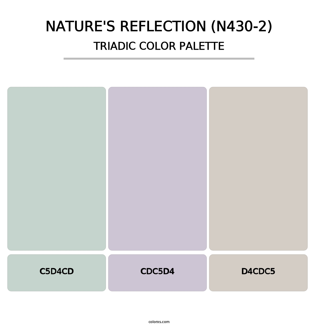 Nature'S Reflection (N430-2) - Triadic Color Palette