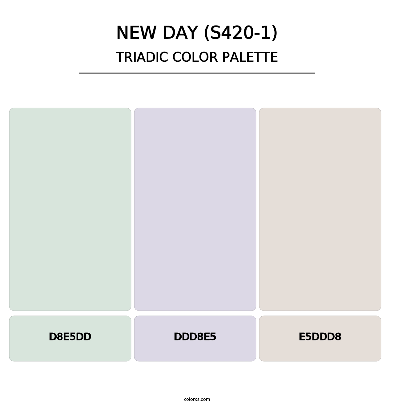 New Day (S420-1) - Triadic Color Palette