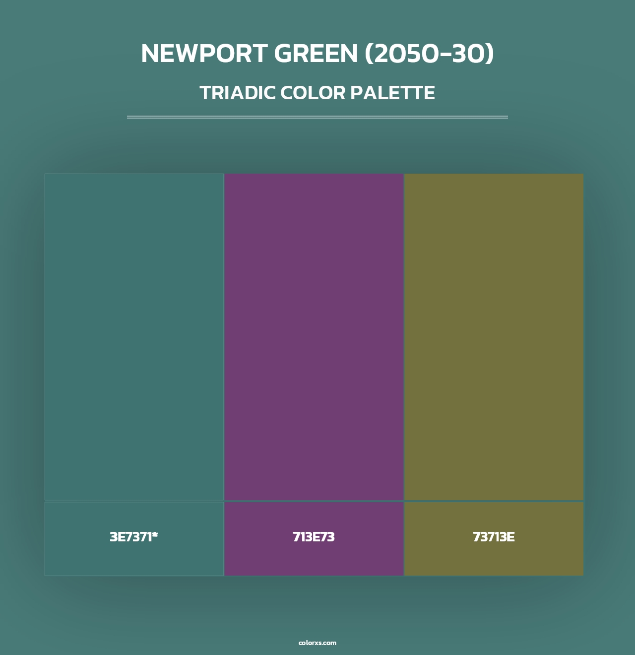 Newport Green (2050-30) - Triadic Color Palette