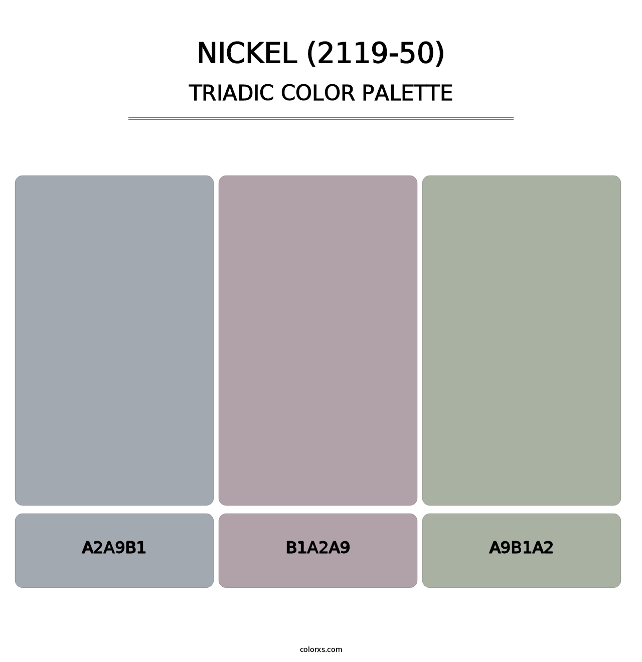 Nickel (2119-50) - Triadic Color Palette