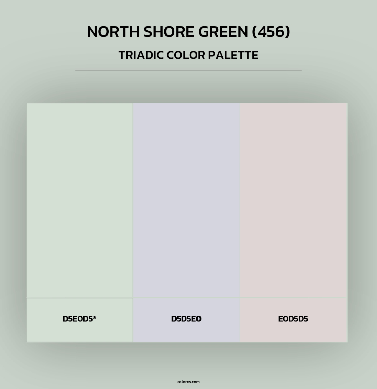 North Shore Green (456) - Triadic Color Palette