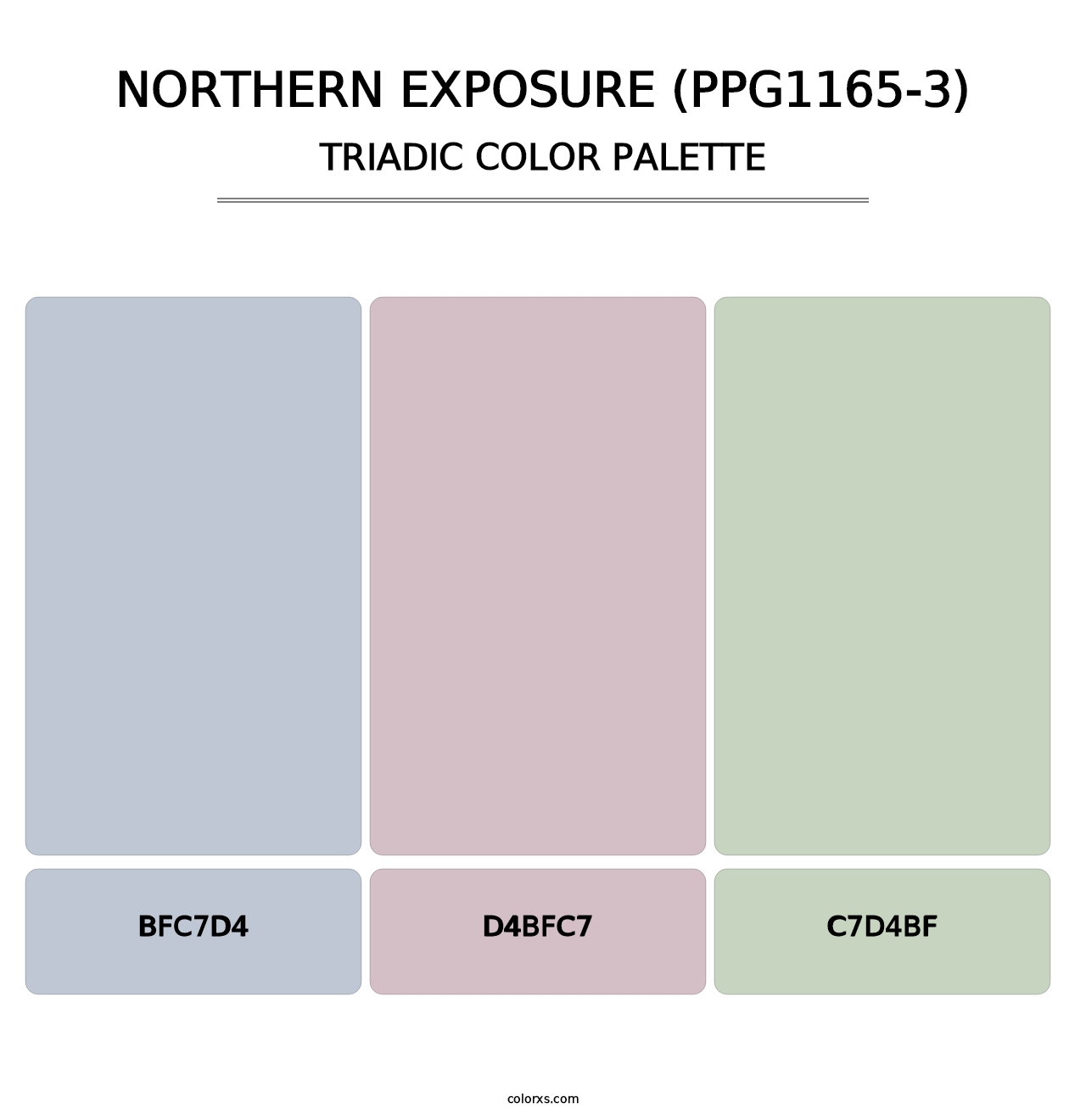 Northern Exposure (PPG1165-3) - Triadic Color Palette