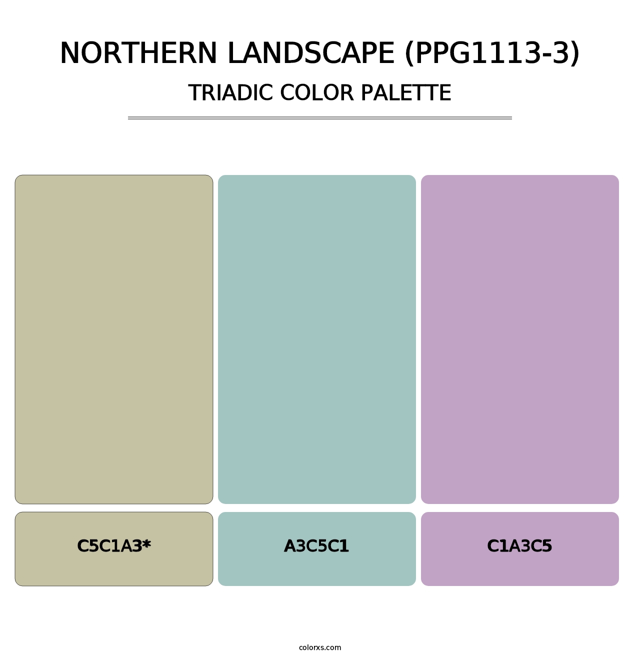 Northern Landscape (PPG1113-3) - Triadic Color Palette