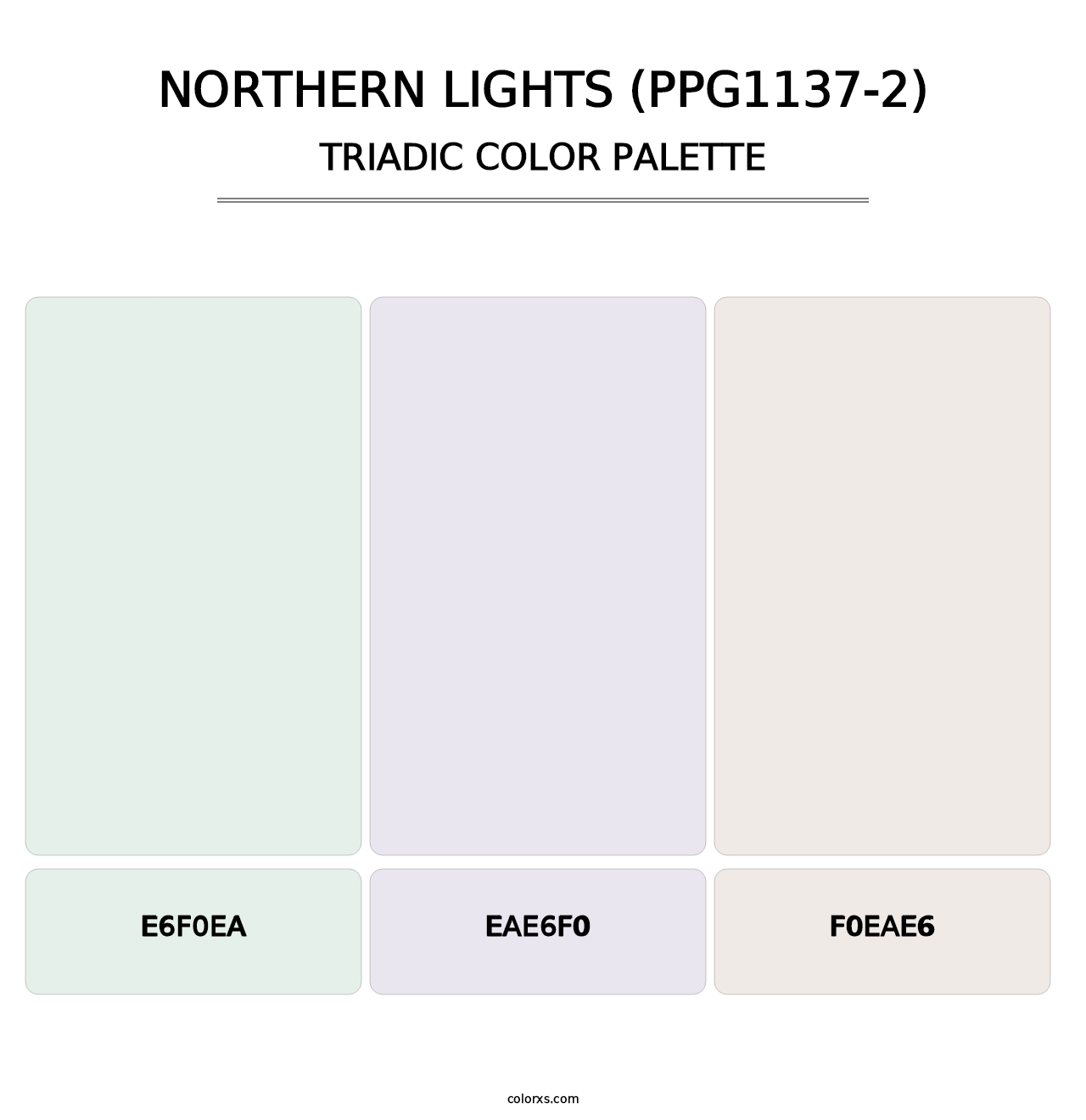 Northern Lights (PPG1137-2) - Triadic Color Palette
