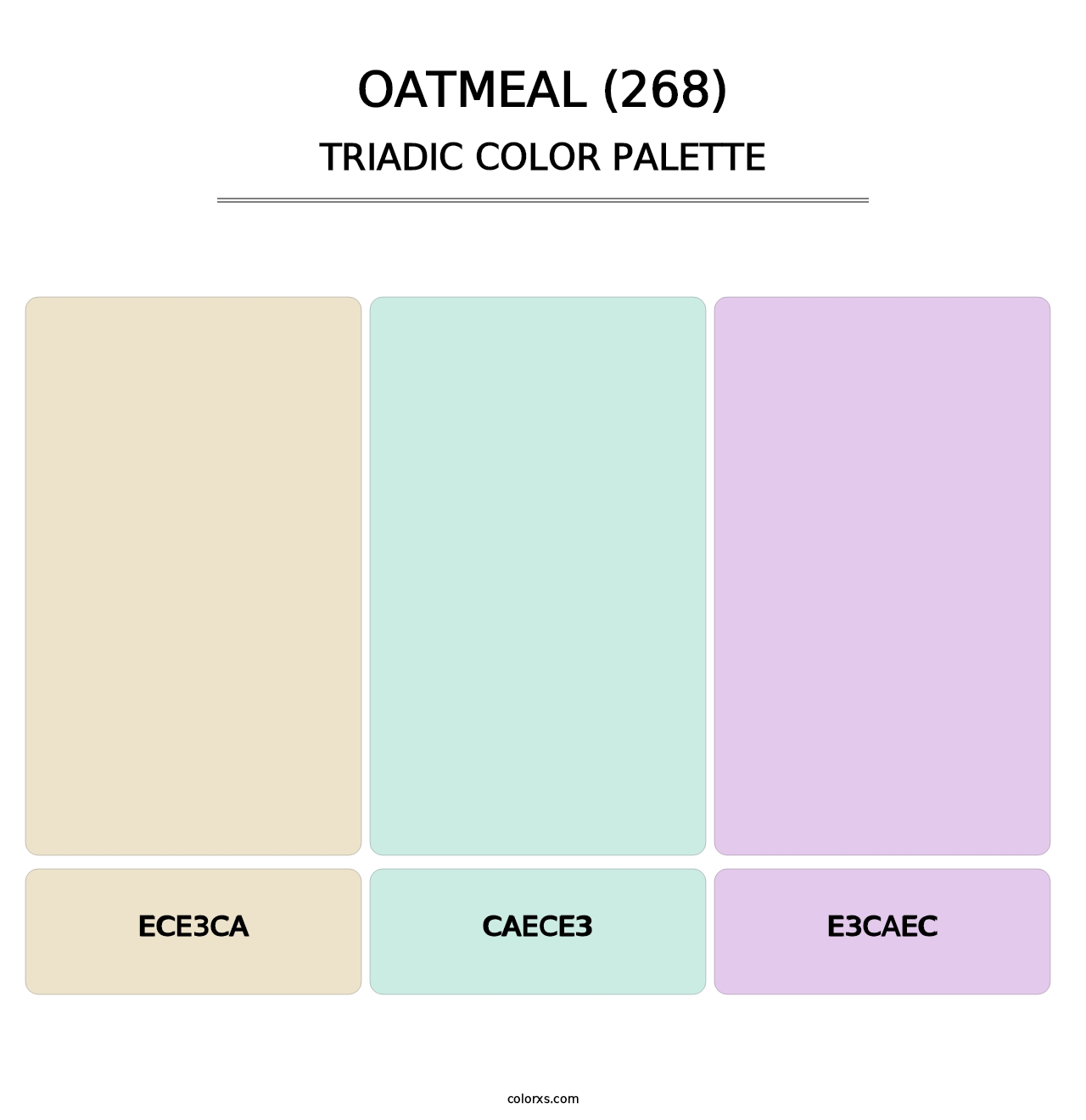 Oatmeal (268) - Triadic Color Palette
