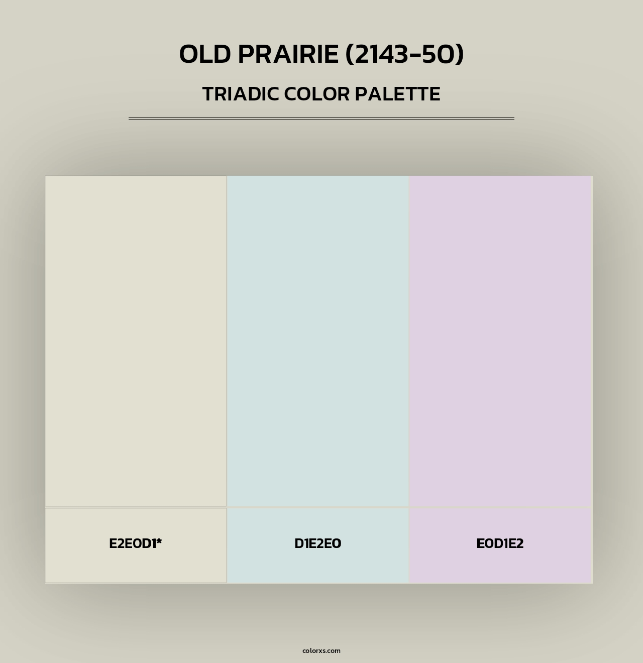 Old Prairie (2143-50) - Triadic Color Palette