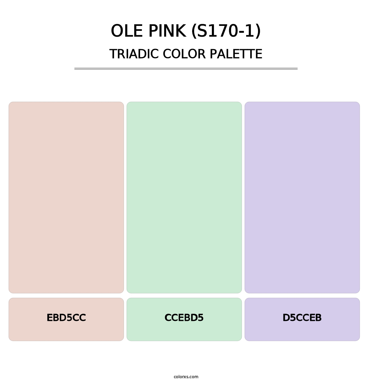 Ole Pink (S170-1) - Triadic Color Palette