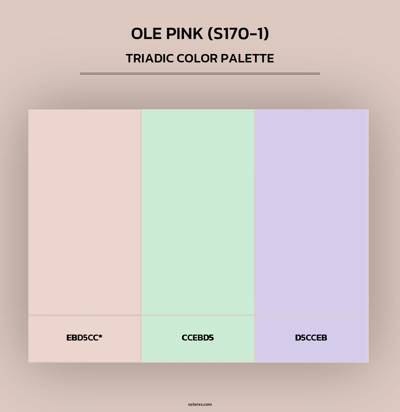 Ole Pink (S170-1) - Triadic Color Palette