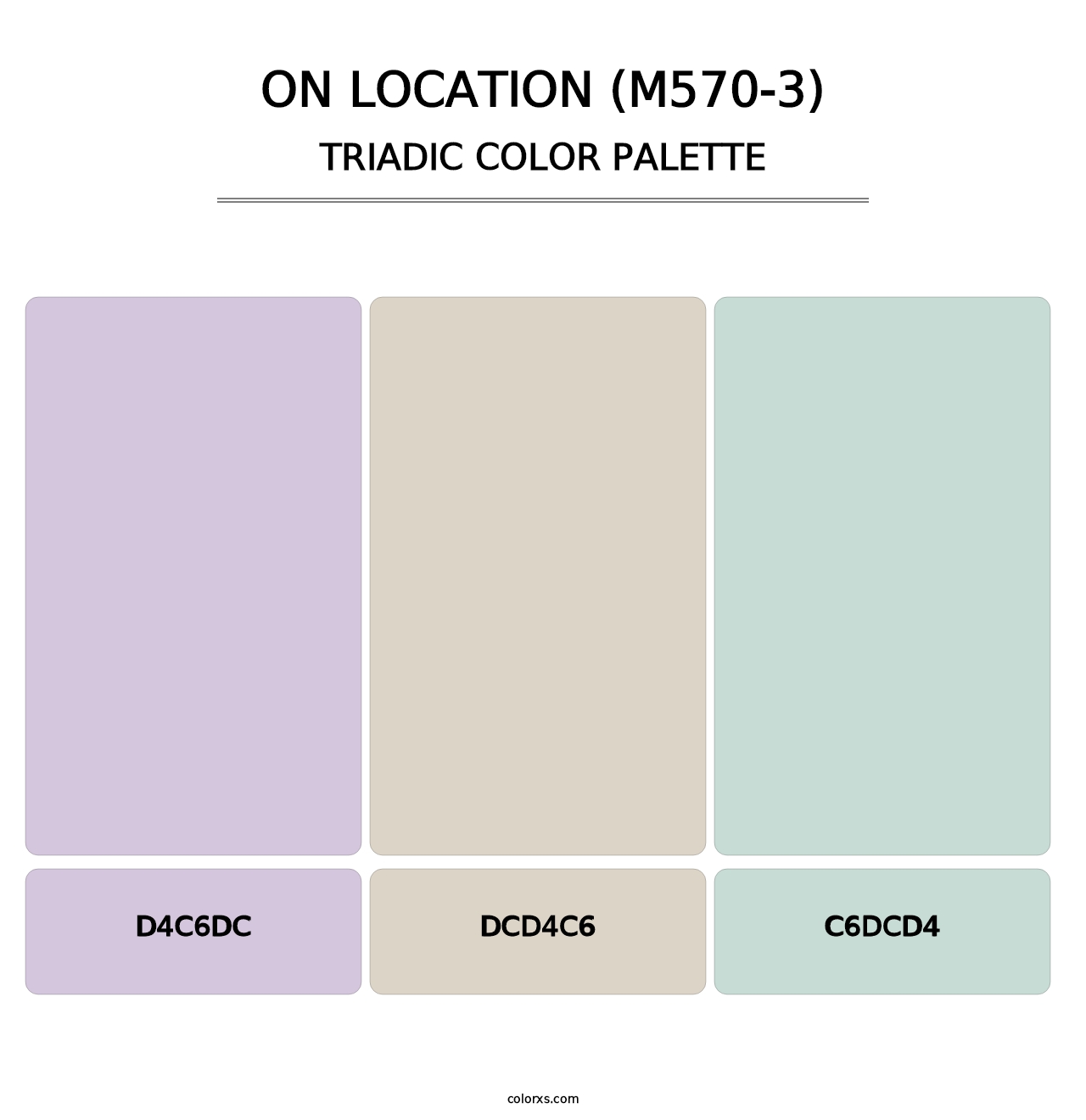 On Location (M570-3) - Triadic Color Palette